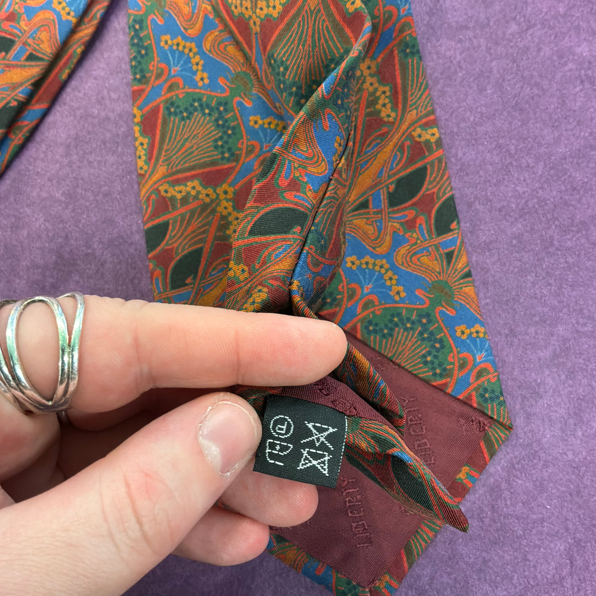 Vintage Liberty of London Ianthe Silk Tie