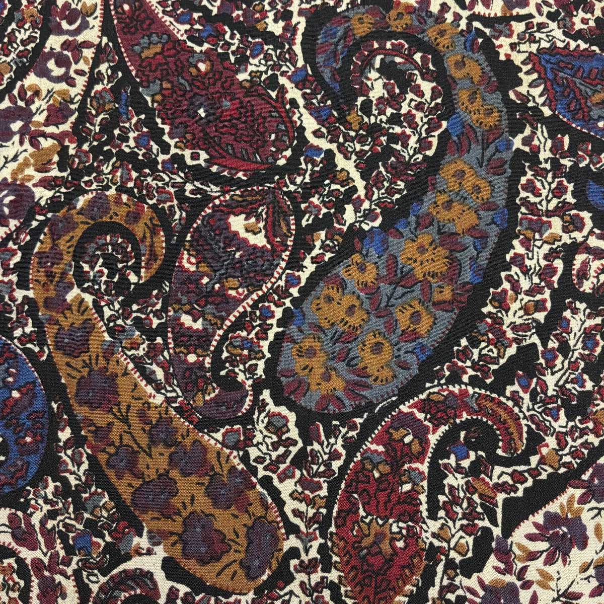 Vintage Liberty of London Pure Silk Rectangular Scarf Paisley Print