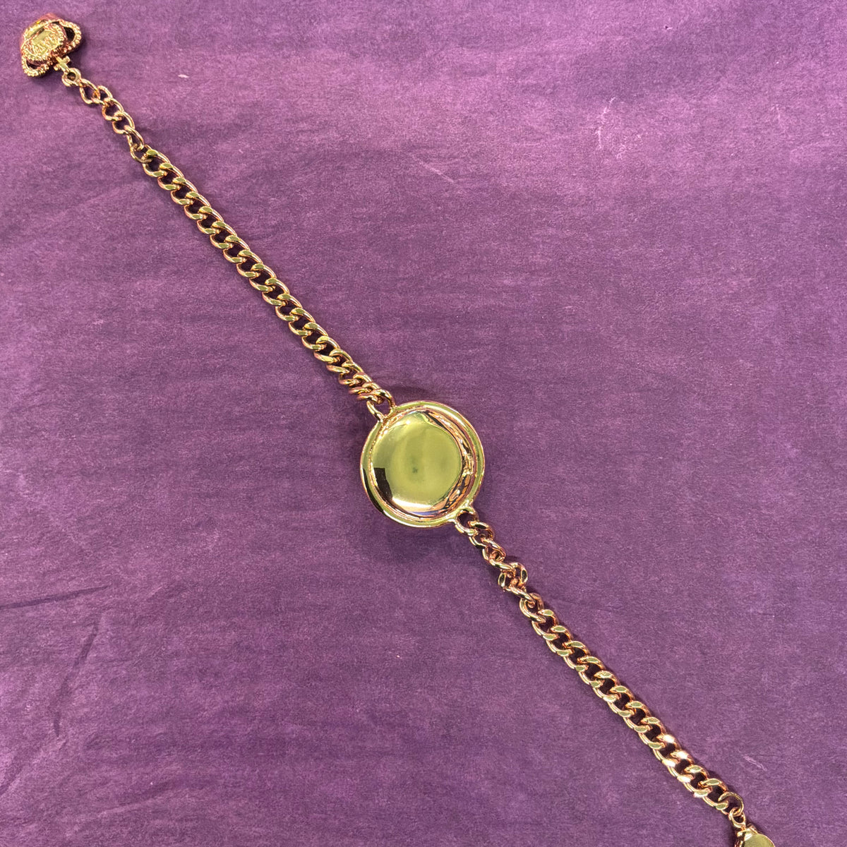Vintage Butler & Wilson Pink Crystal Bracelet in Rose Gold Tone
