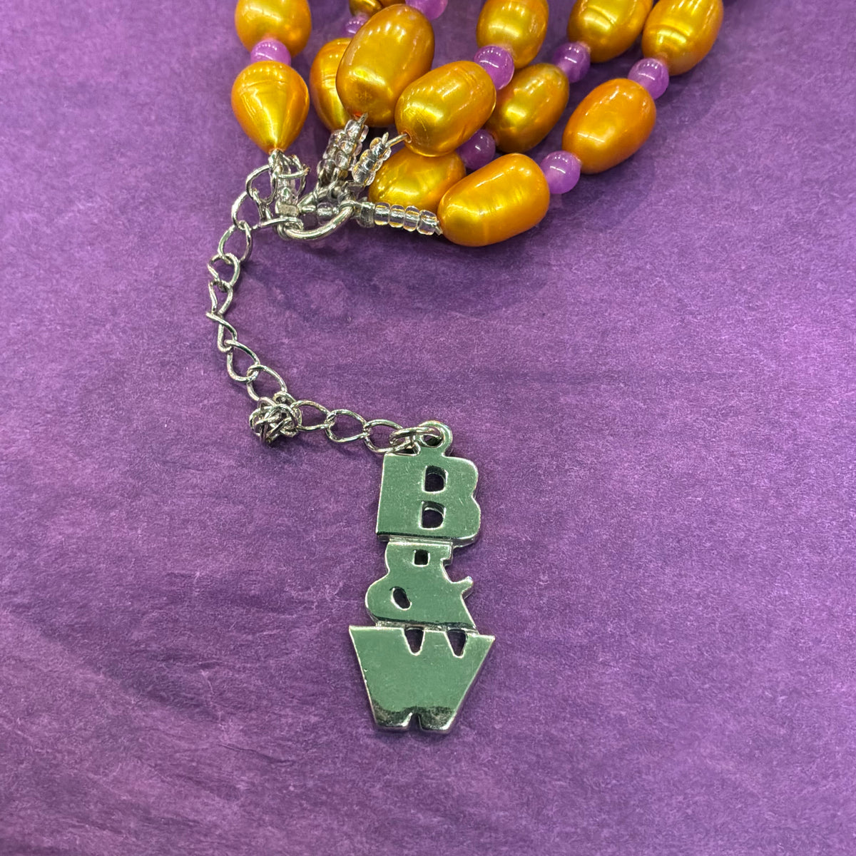 Vintage Butler & Wilson Two Tone Freshwater Pearl Multistrand Necklace