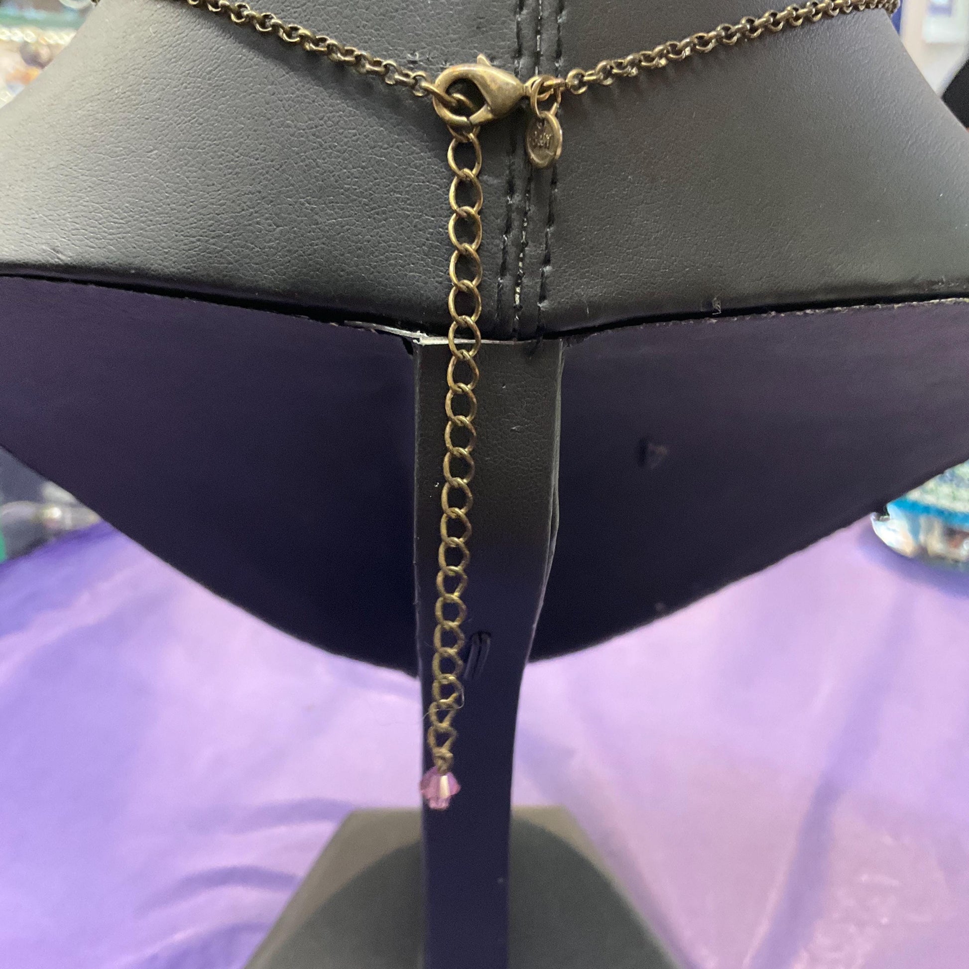 Vintage Butler and Wilson Crystal Butterfly Necklace: Bohemian Gold Tone, Signed in Box