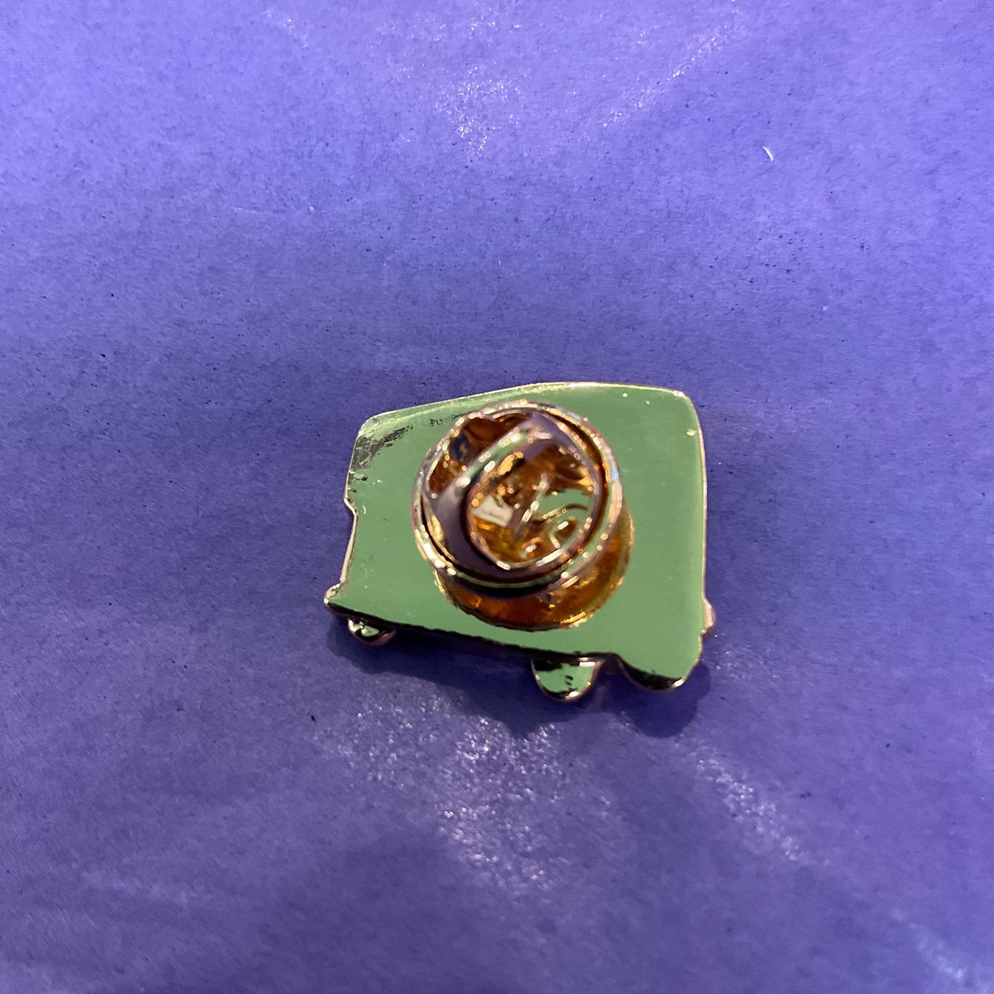 Vintage Butler and Wilson London Bus Lapel Pin, Gold Tone with Red Enamel and Silver Crystals, Signed as new, Vintage Man