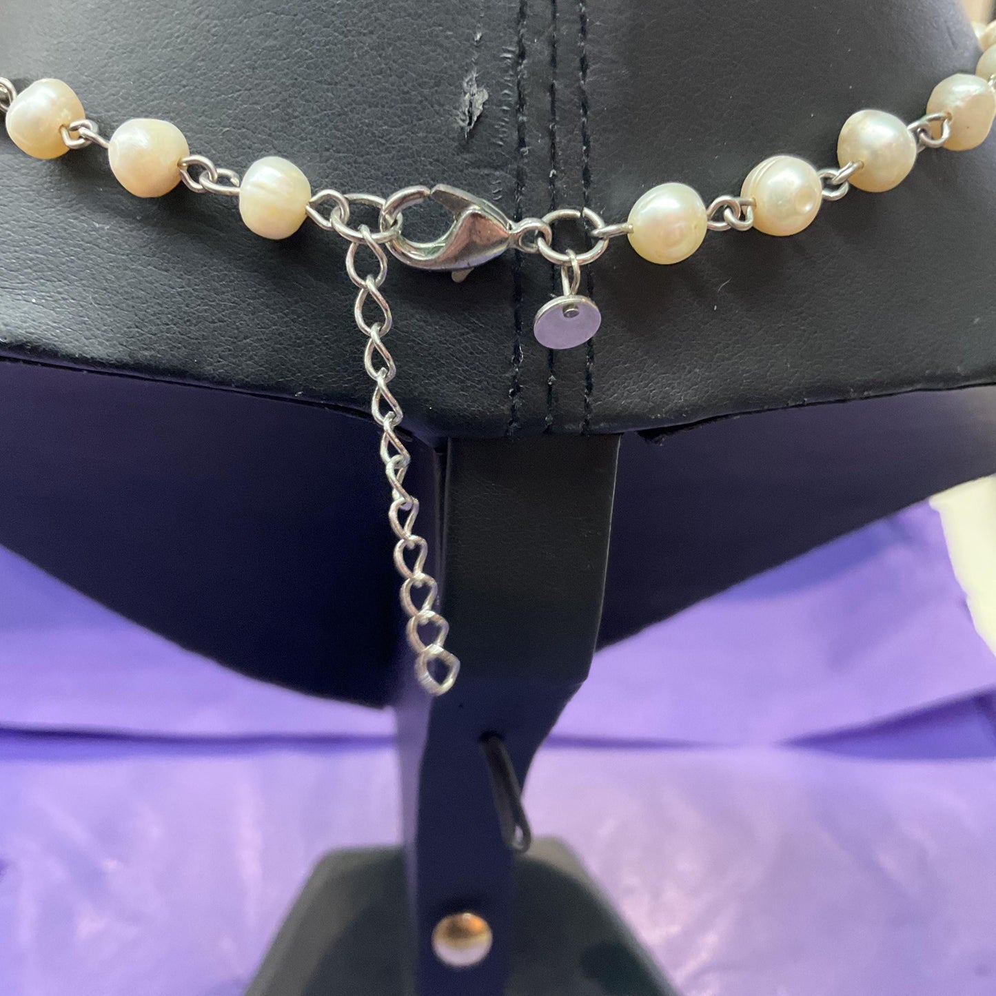 Vintage Butler and Wilson Ivory Keshi and Fresh Water Pearl Floral Drop Necklace, Signed in Original Box, Vintage Wedding, Holiday