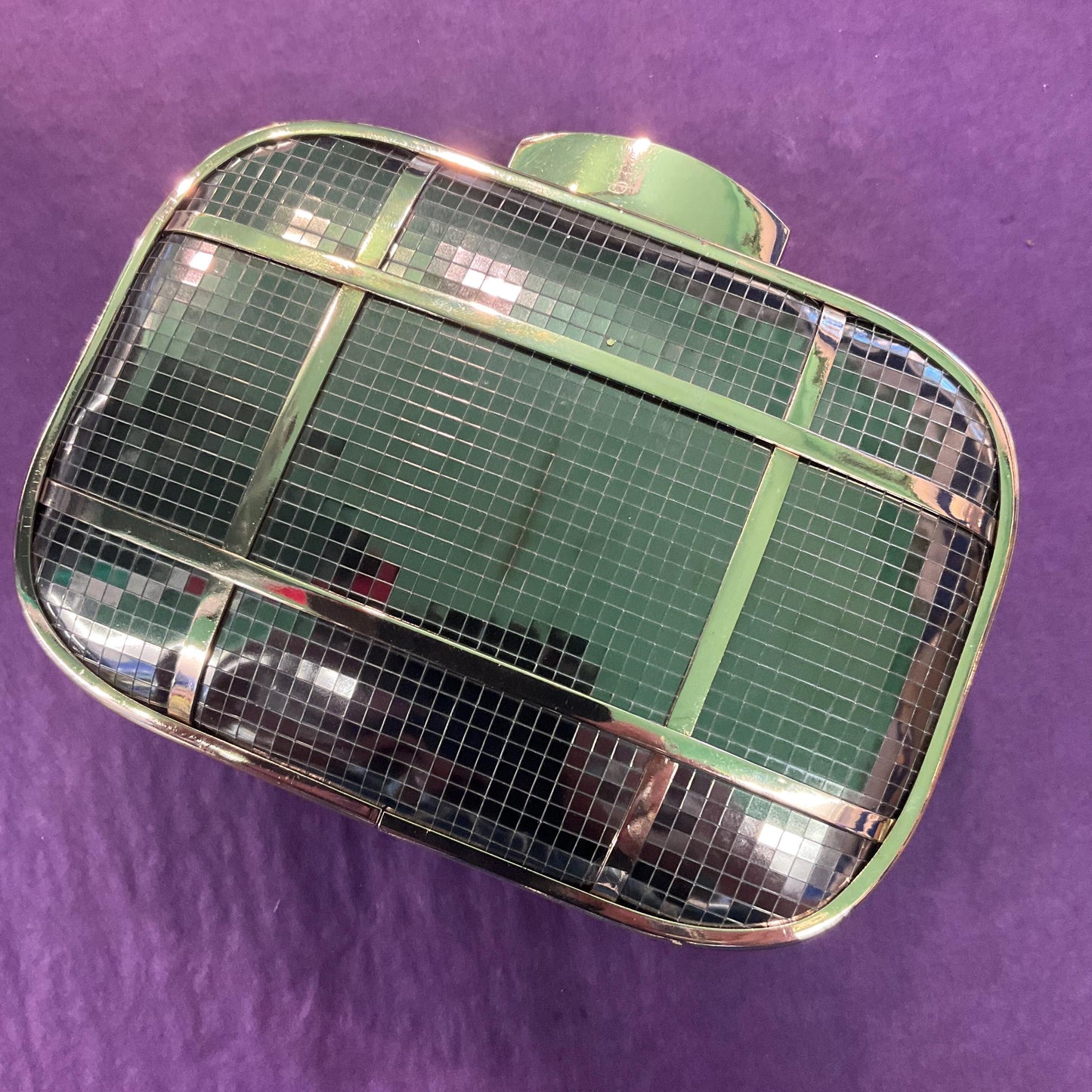 Vintage , Unused Whistles Gold & Bronze Metallic Box Clutch Bag , New with original tags, Vintage Wedding, Formal Event