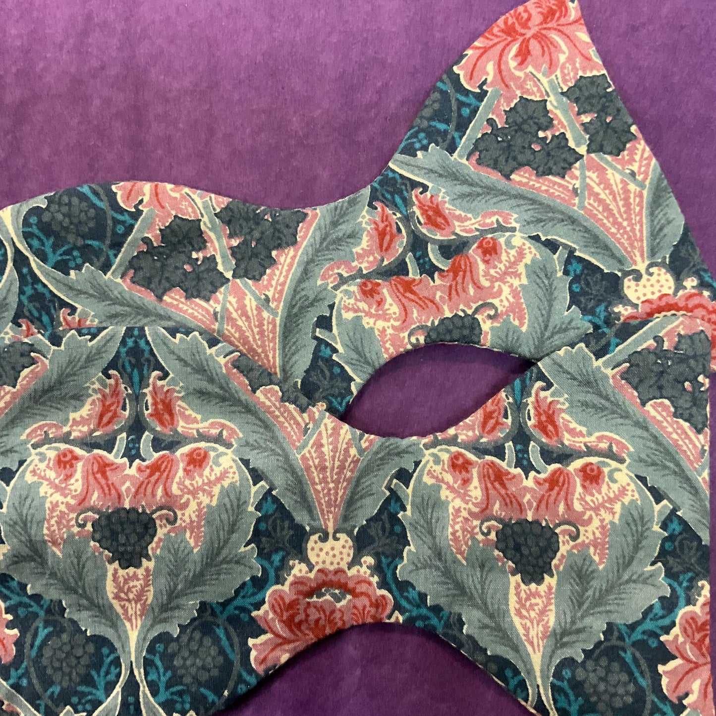 Vintage Liberty ‘Burnham’ Tana Lawn Self Tie Dickie Bow Tie, Adjustable length, Made in England, Teal, Red and Pink