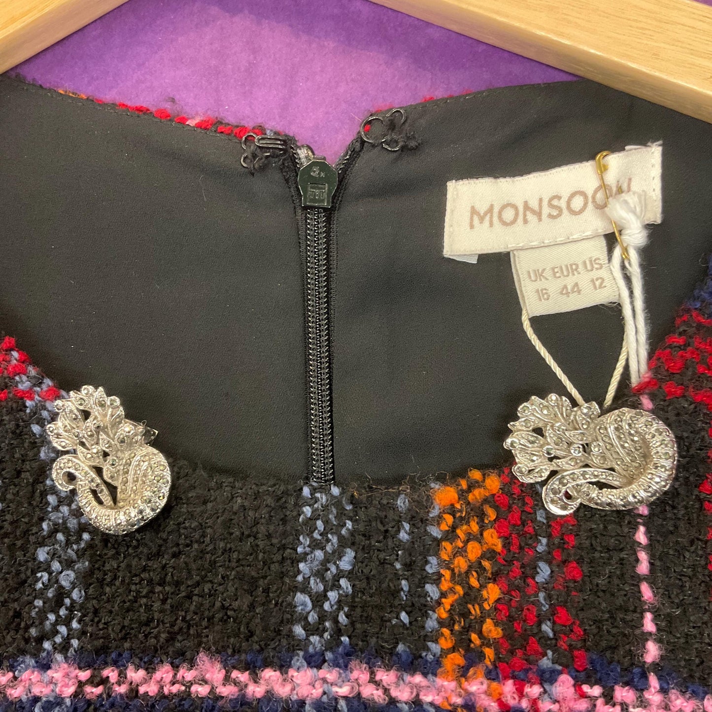 Antique Art Deco Silver Tone and Marcasite Brooch or Dress Clips, Flapper Girl, Great Gatsby