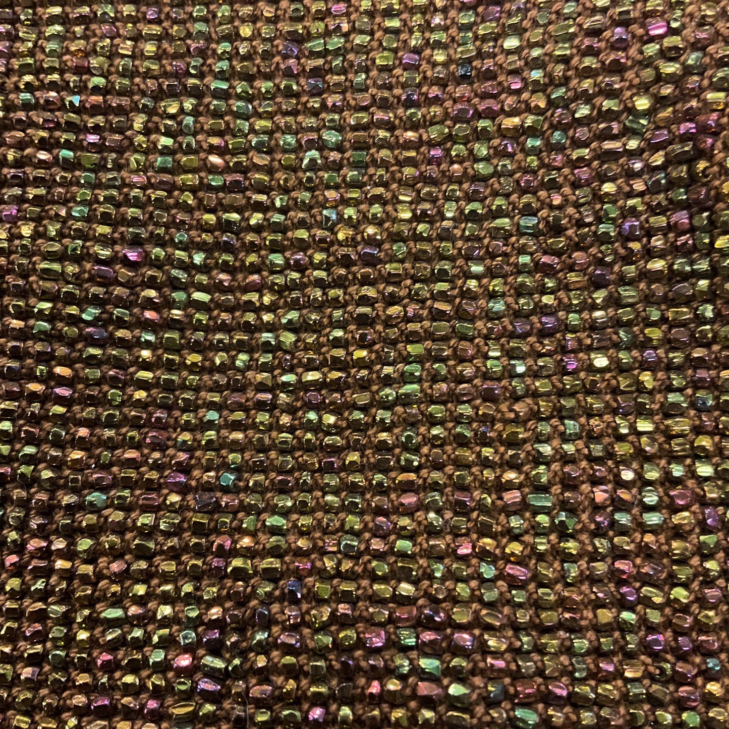 Antique Art Deco French 1920s/30s Rainbow Beaded Evening Bag with ornate Bakelite frame