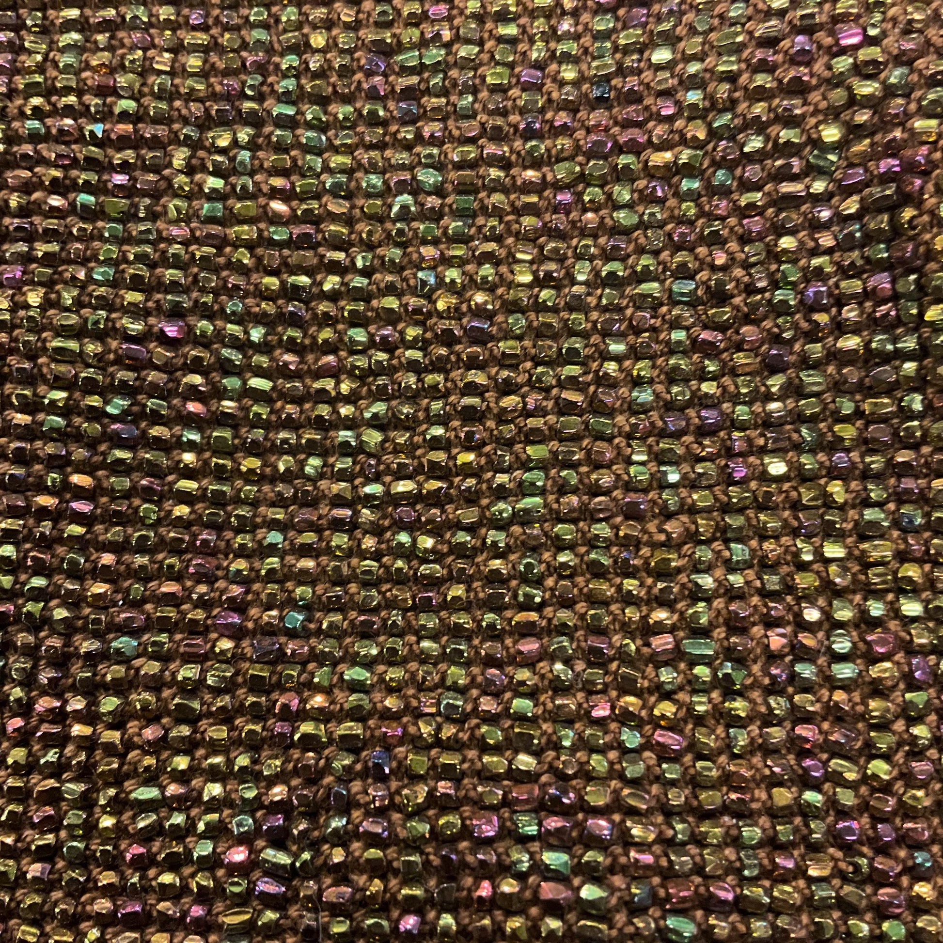 Antique Art Deco French 1920s/30s Rainbow Beaded Evening Bag with ornate Bakelite frame