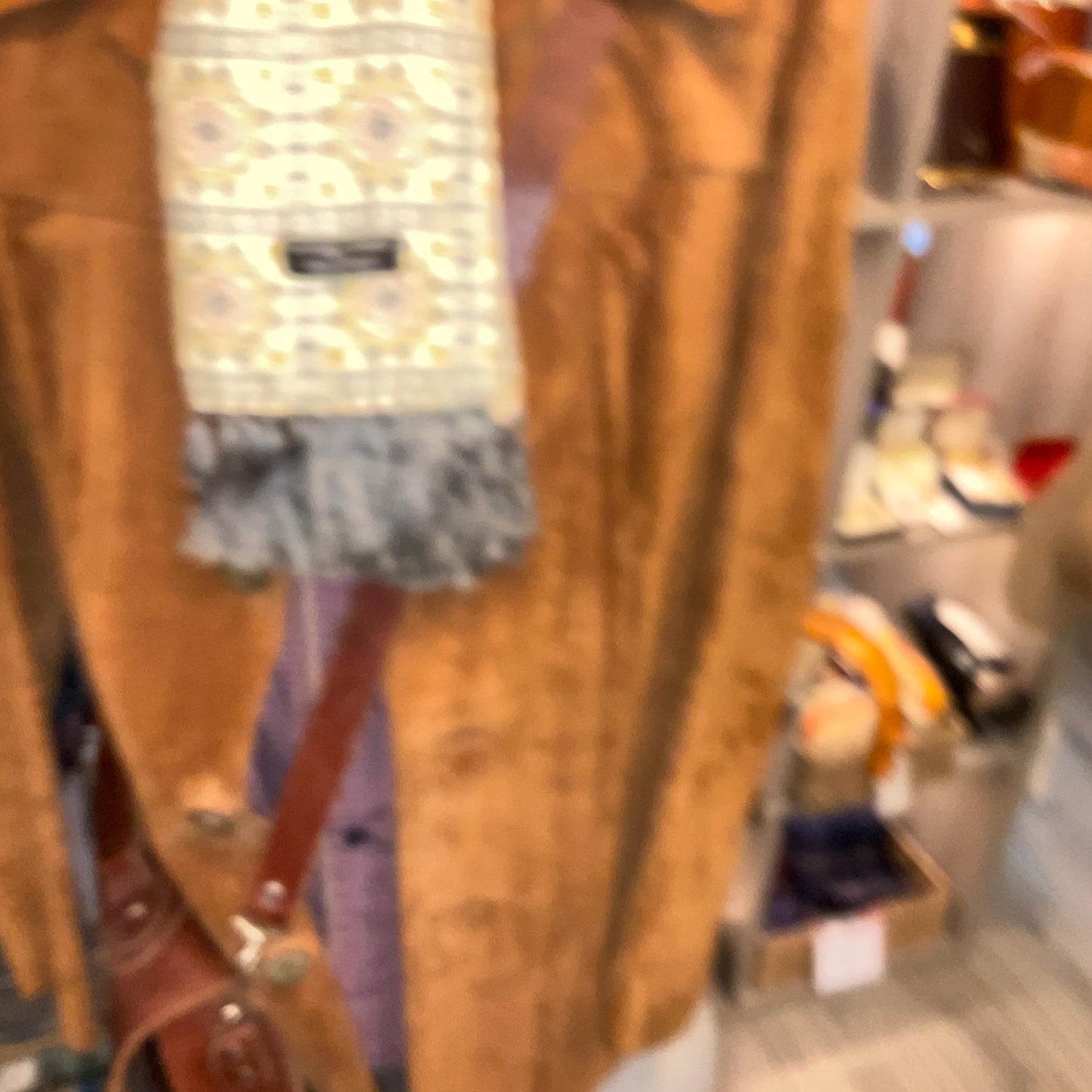 Vintage Mid Century Tootal Fine wool gents fringed scarf, Geometric Paisley print in red and greys onto cream background