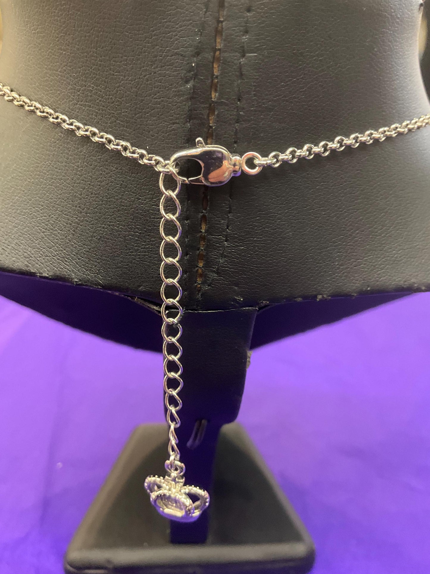 Vintage Butler and Wilson Silver Ornate Crystal Cross Statement Pendant