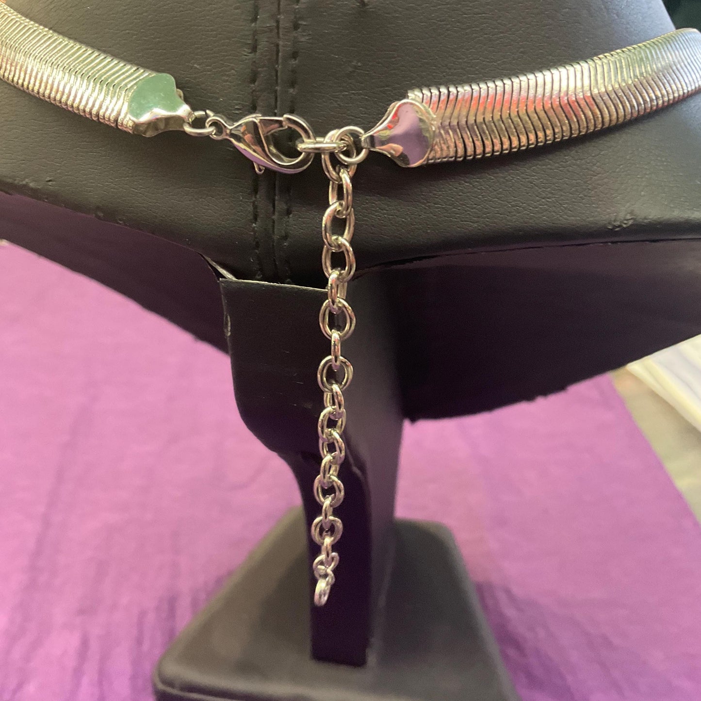 Vintage Butler and Wilson Statement Art Deco Style Crystal Crescent Moon Necklace, silver tone with rhinestones