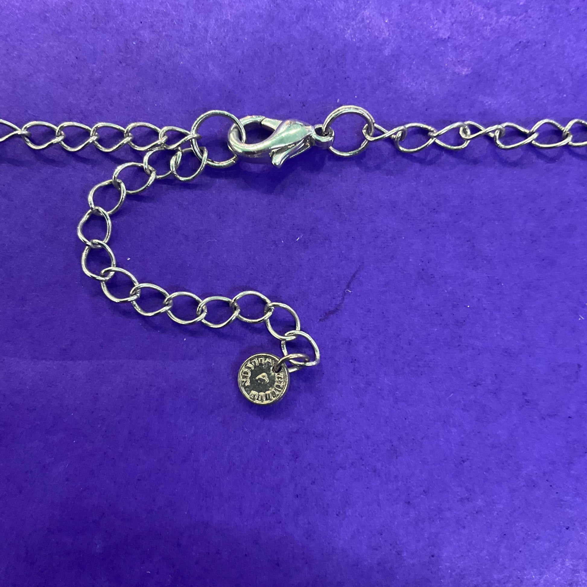 Vintage Butler and Wilson Rainbow Crystal Asymmetric Floral Y Drop Necklace, silver tone with multicolored crystals