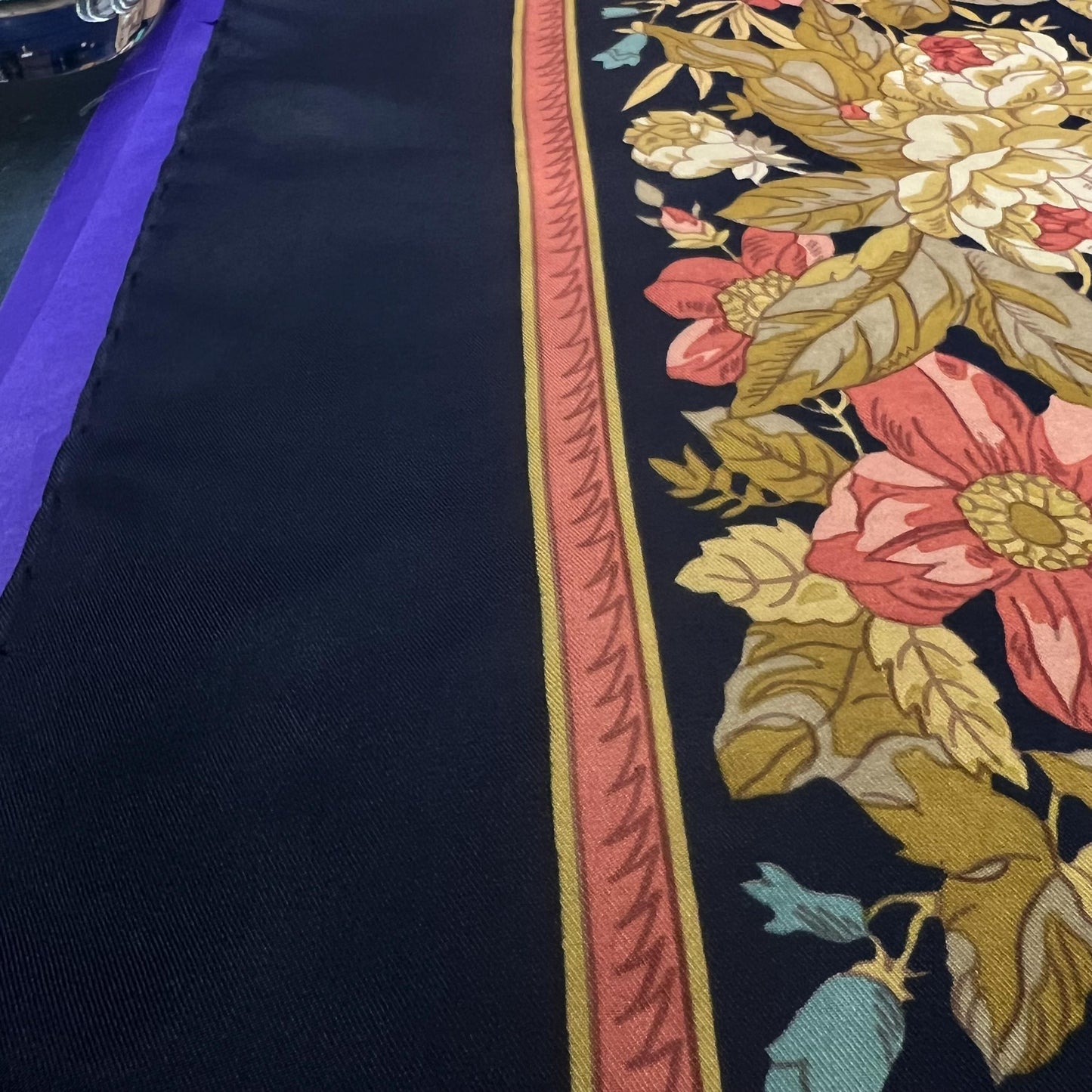 Vintage 1970/80s Pure Silk Floral Scarf by Liberty London - Sustainable Gifting