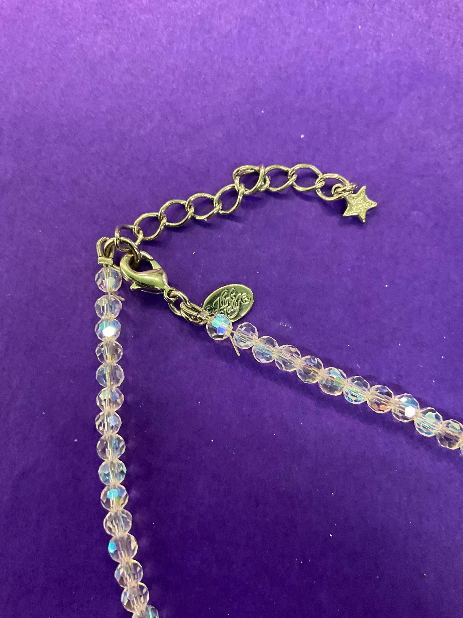 Vintage Kirks Folly Aurora Borealis Crystal Beaded Necklace - Sustainable Gift and Fashion