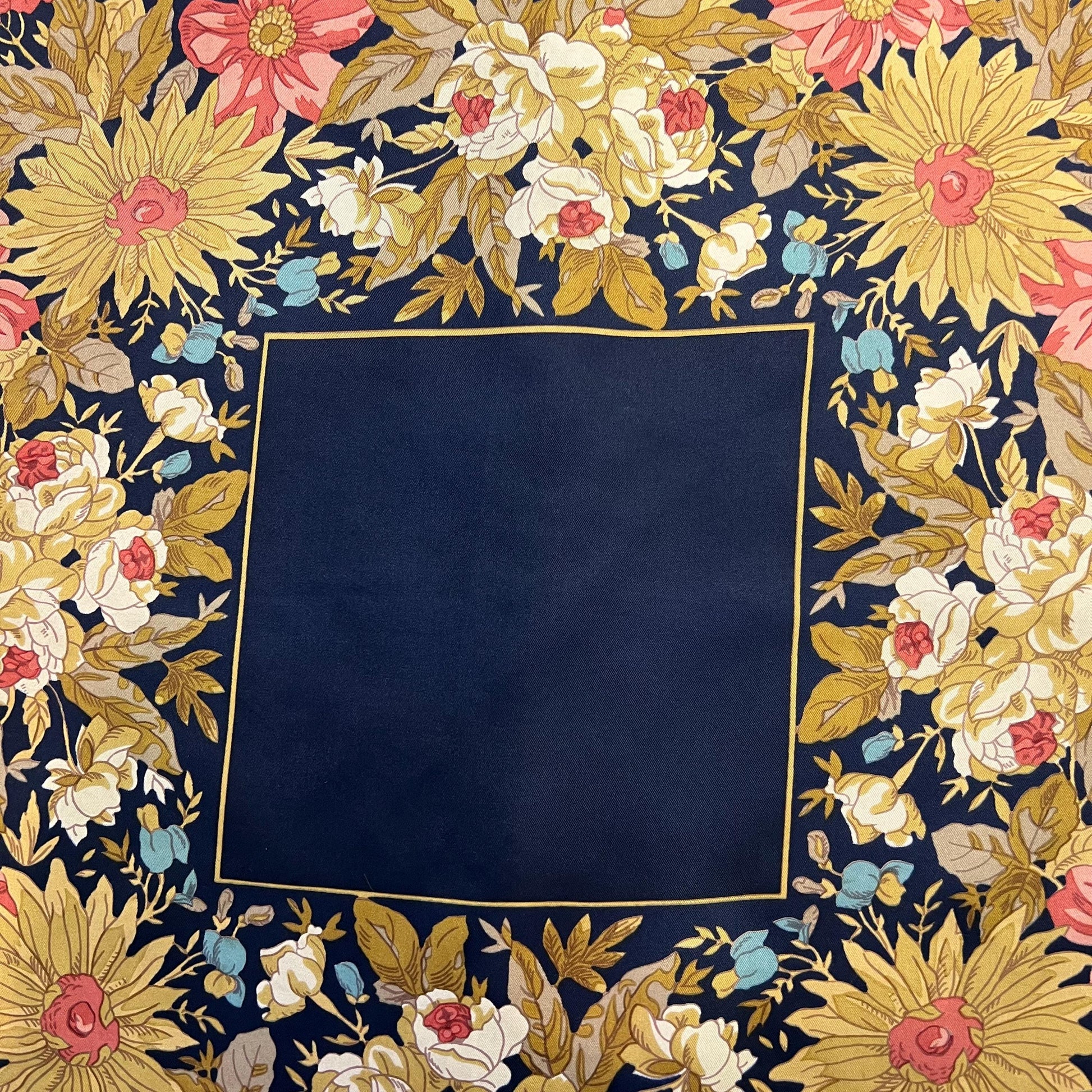 Vintage 1970/80s Pure Silk Floral Scarf by Liberty London - Sustainable Gifting
