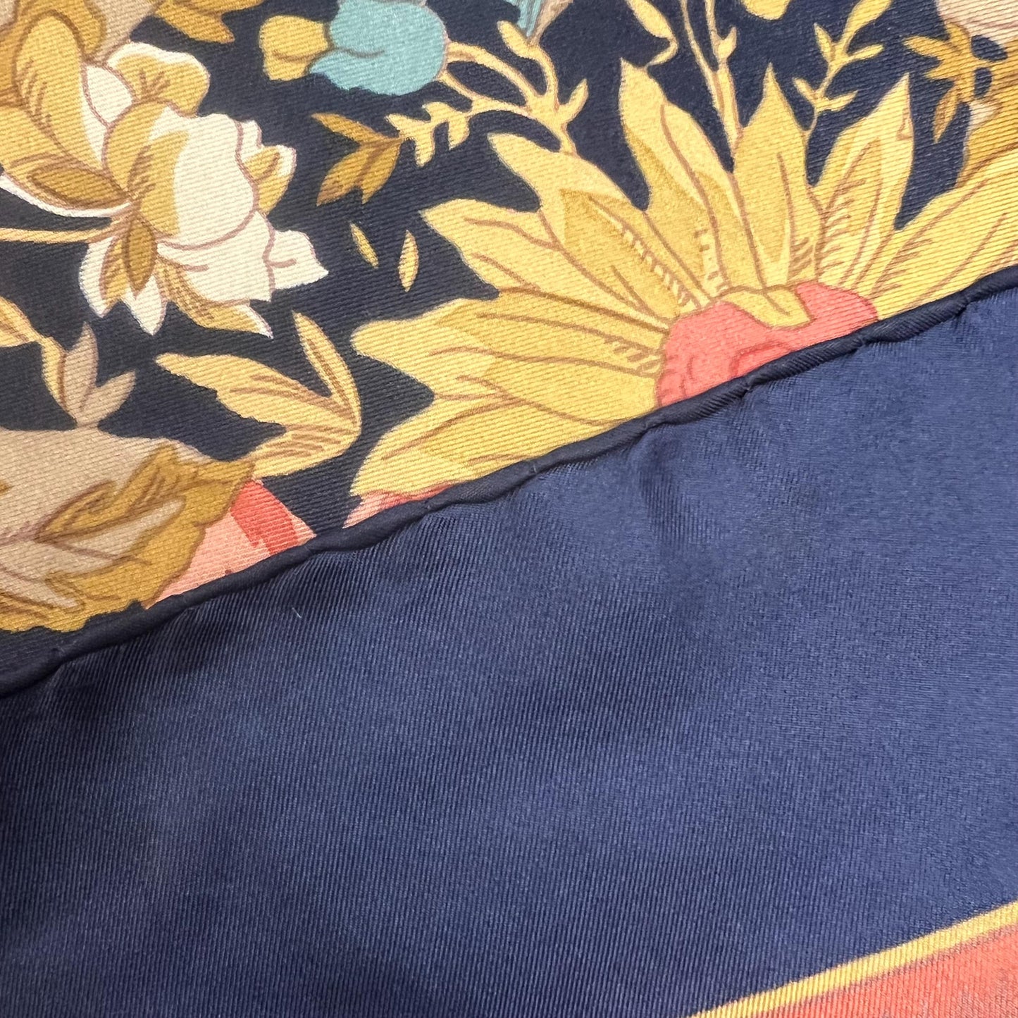 Vintage 1970/80s Pure Silk Floral Scarf by Liberty London - Sustainable Gifting