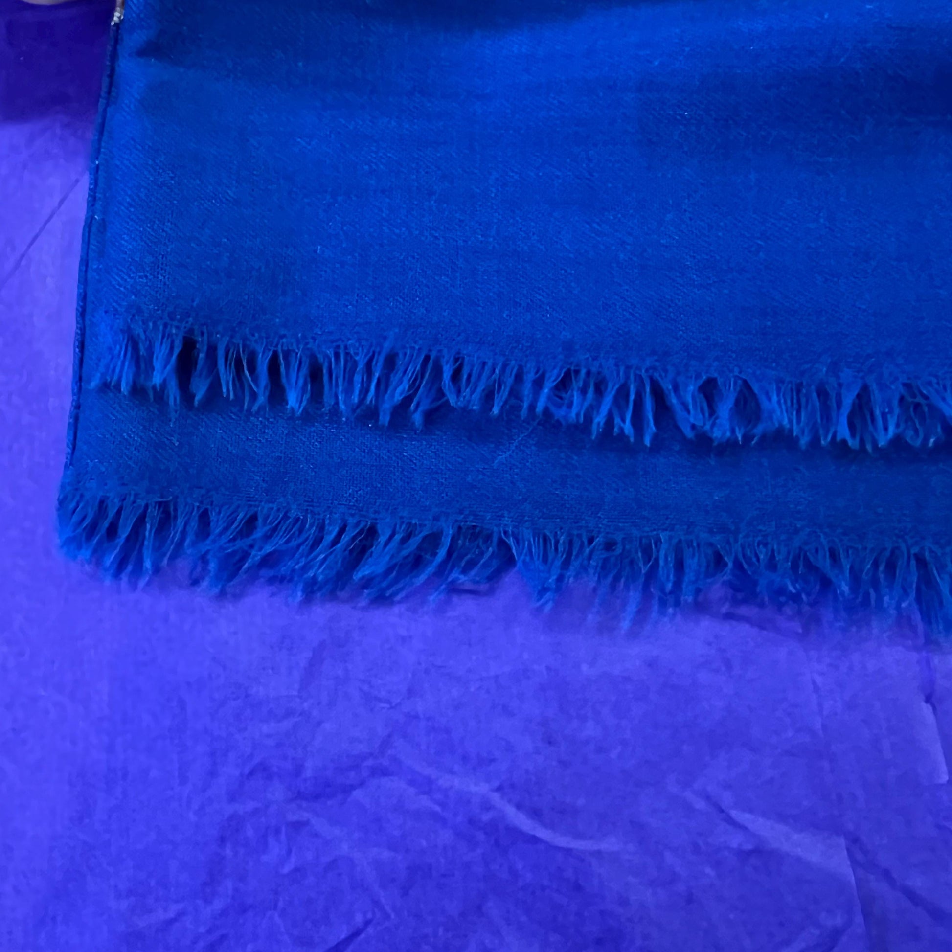 Vintage Gents 1960s Fine Pure Wool Double Sided Paisley Print Fringed Scarf - Sustainable Fashion and Gift