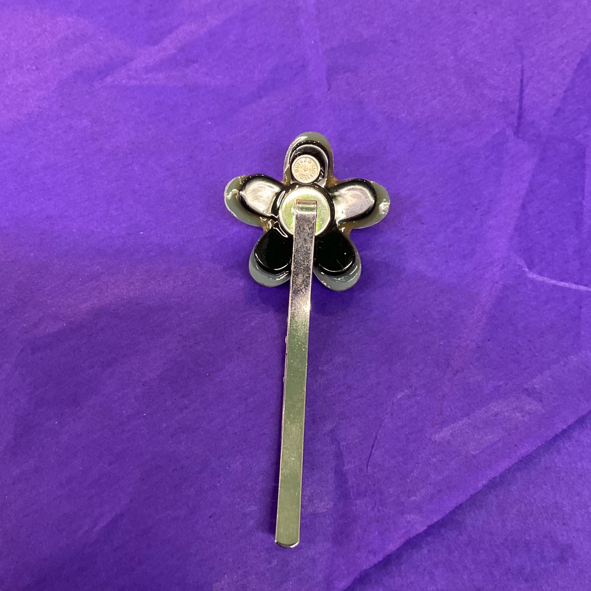 Vintage Butler and Wilson Silver Crystal Hair Slide, Silver and Borealis crystals and rhinestones