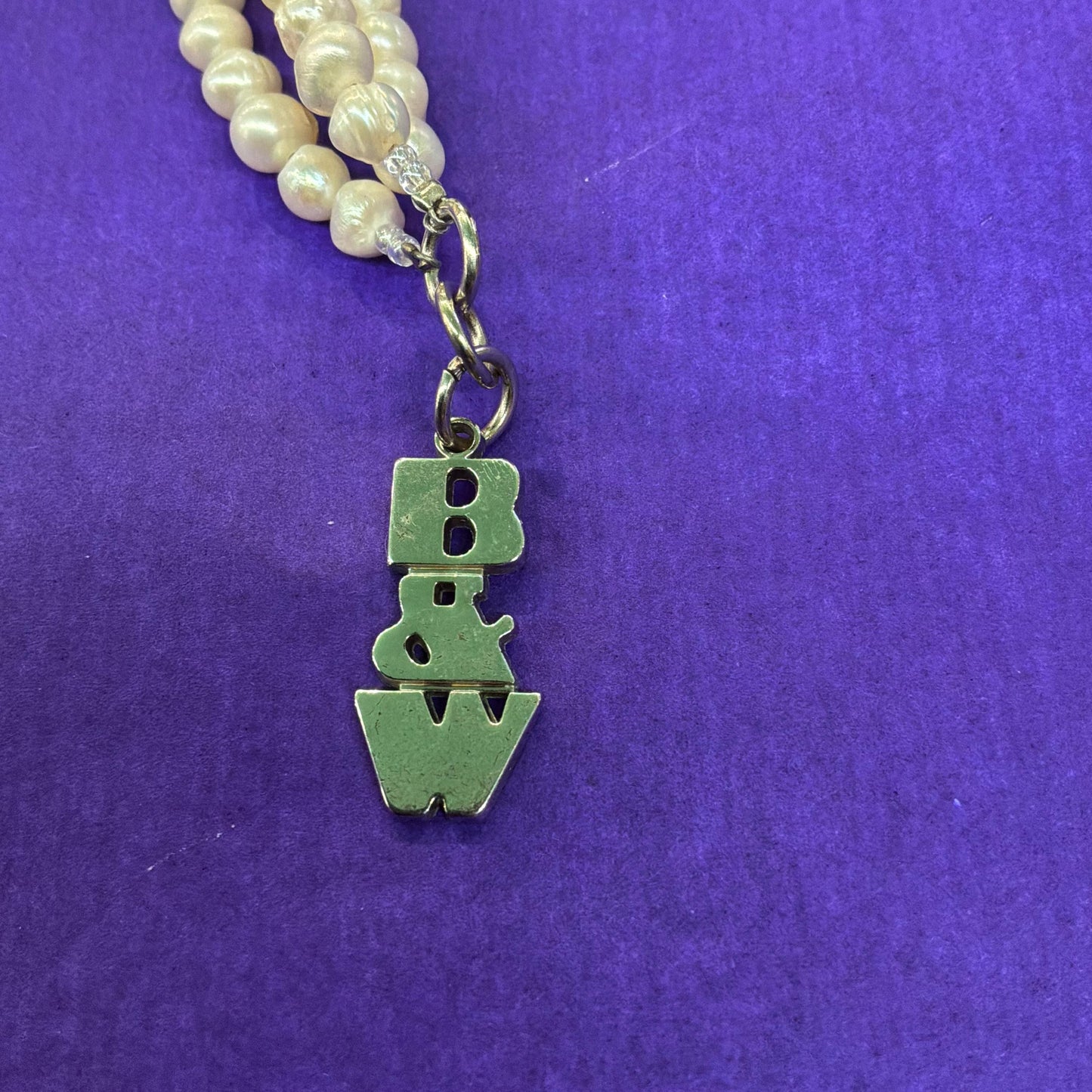 Vintage Butler and Wilson Statement Fresh Water Pearl and Mother of Pearl Floral Necklace