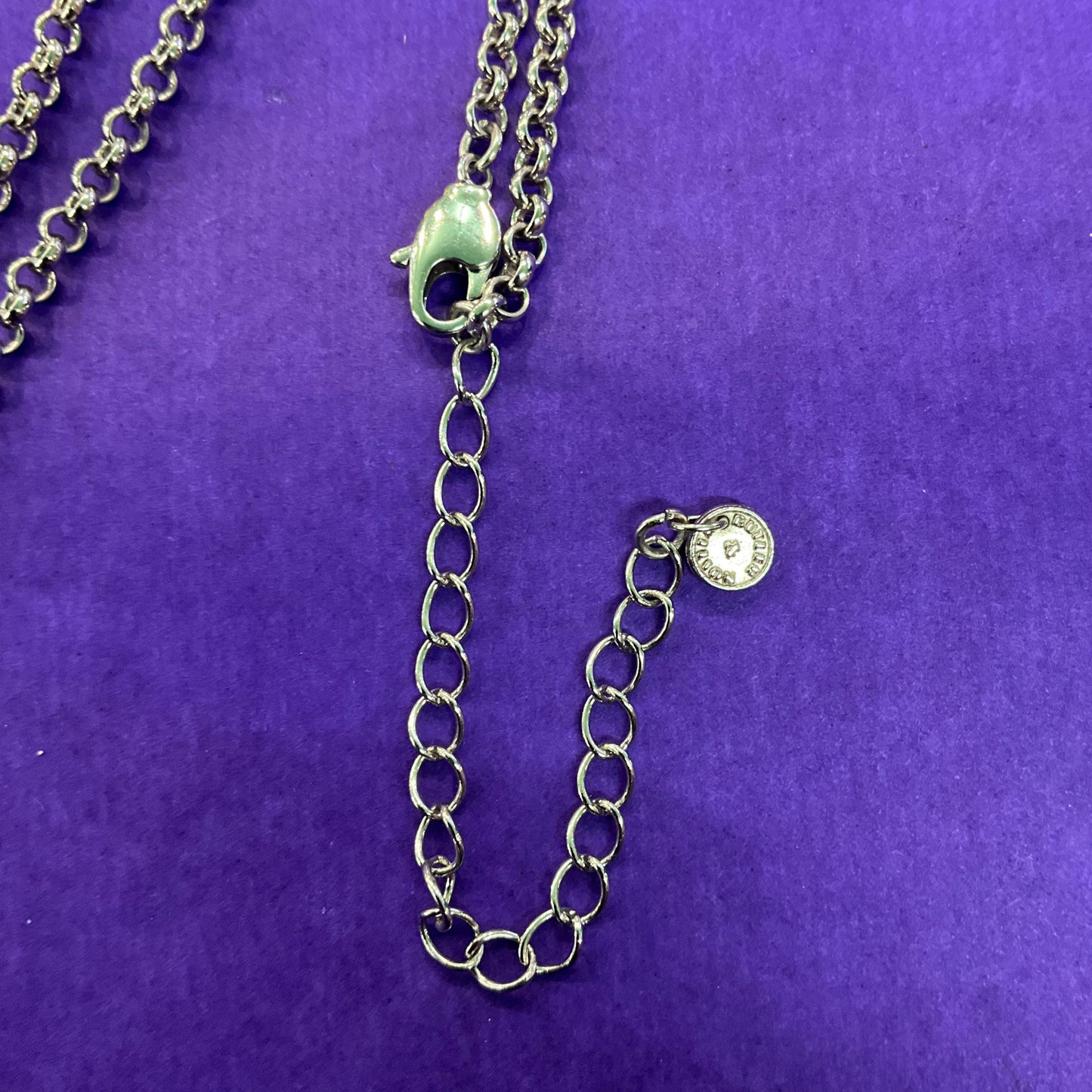 Vintage Butler and Wilson Panda Crystal Pendant, Fully Articulated with Silver and Black Rhinestones