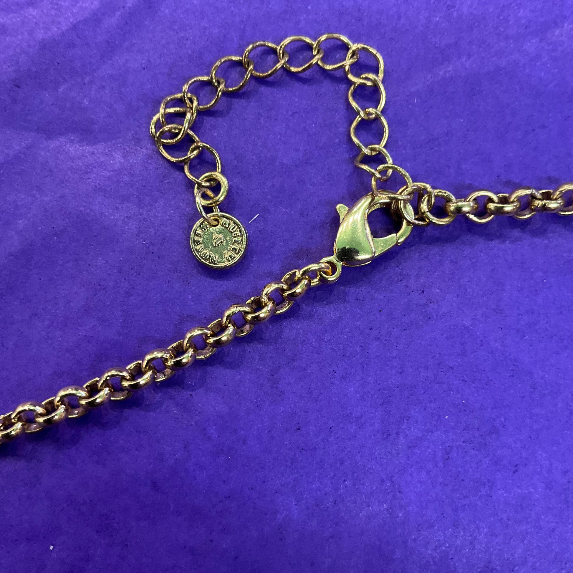 Vintage Butler and Wilson Statement Gold Tone and Borealis Crystal Butterfly and Flowers Y Drop Necklace