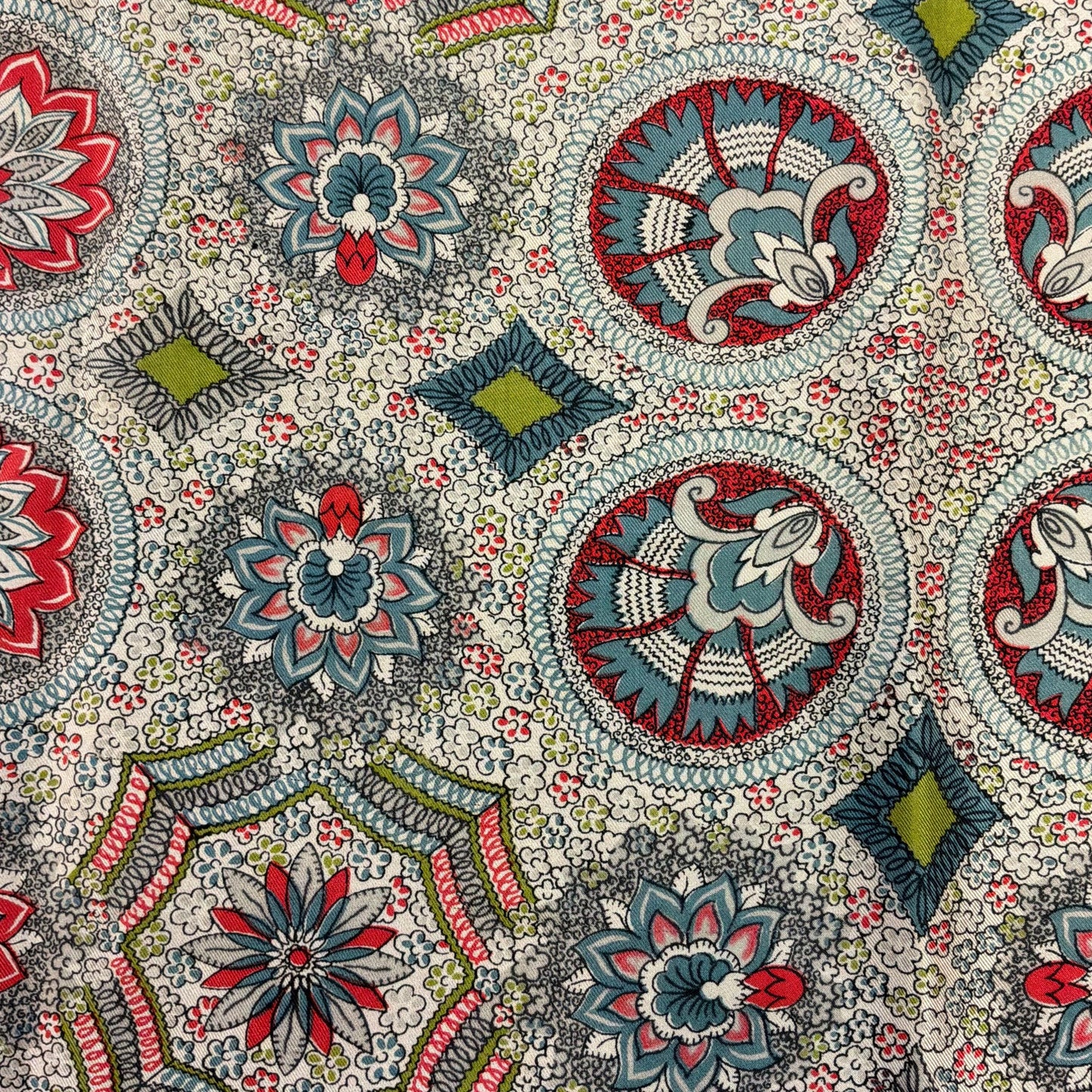 Vintage 1960/70s Liberty of London Floral Paisley Pure Silk Scarf, Shades of Pink, Blue, Green and Black