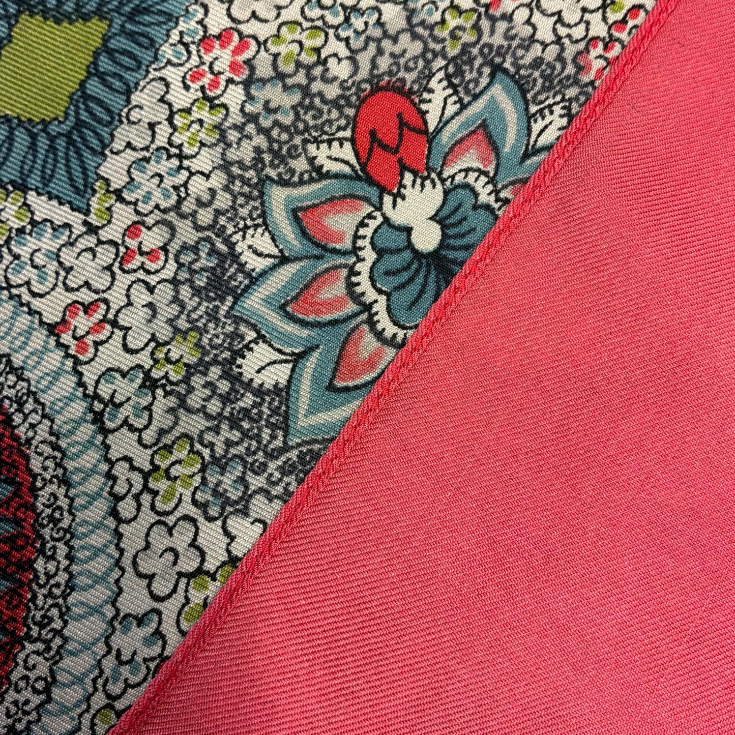 Vintage 1960/70s Liberty of London Floral Paisley Pure Silk Scarf, Shades of Pink, Blue, Green and Black