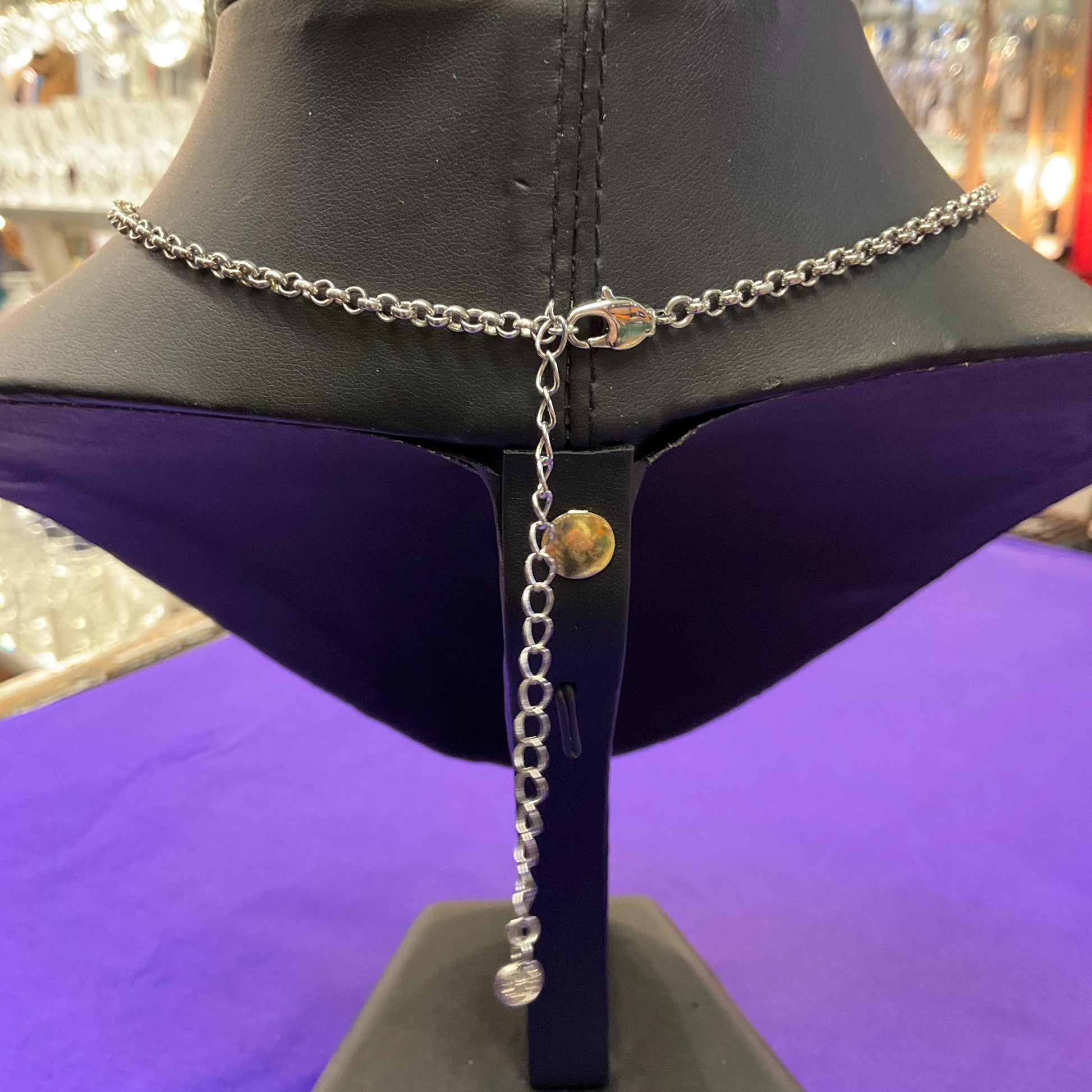 Vintage Butler and Wilson Panda Crystal Pendant, Fully Articulated with Silver and Black Rhinestones