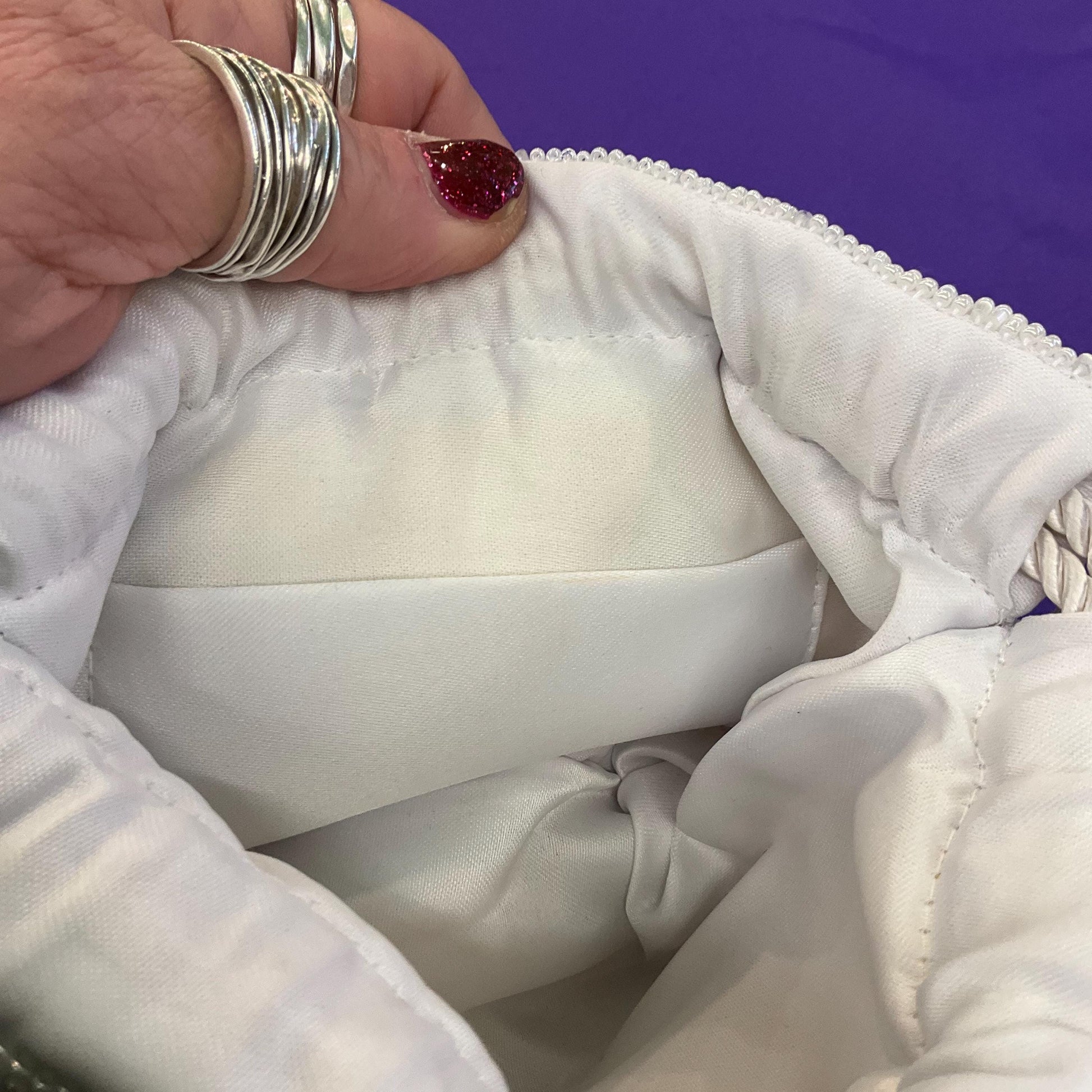 Vintage Beaded Floral Bucket Bag with Drawstring Shoulder Strap, Multicoloured Beads and Faux Pearls