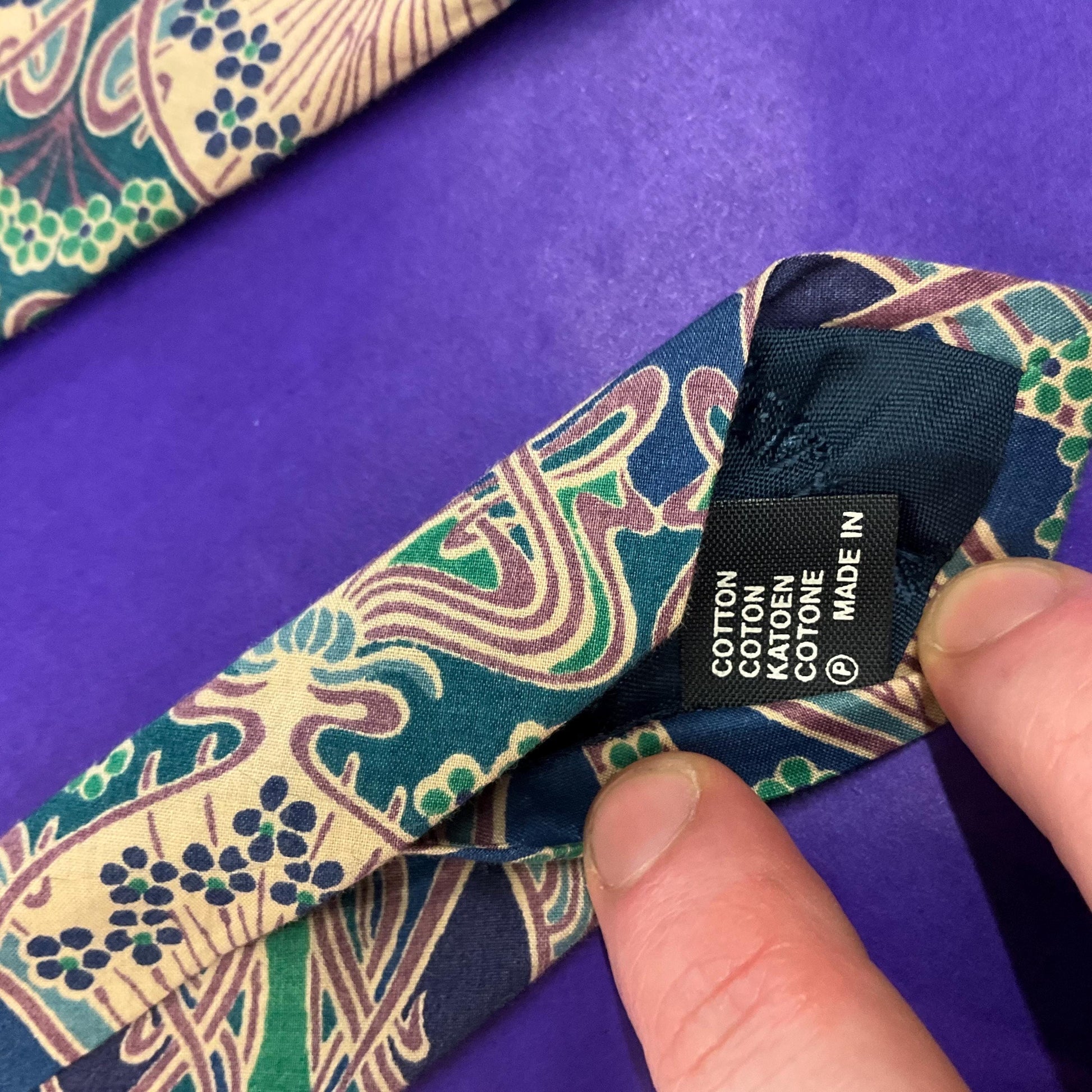 Vintage Liberty of London Ianthe Tana Lawn Cotton Tie