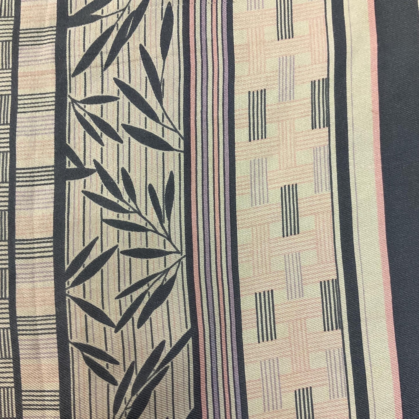 Vintage Liberty of London Pure Silk Scarf in Pale Pink and Grey Bamboo Print