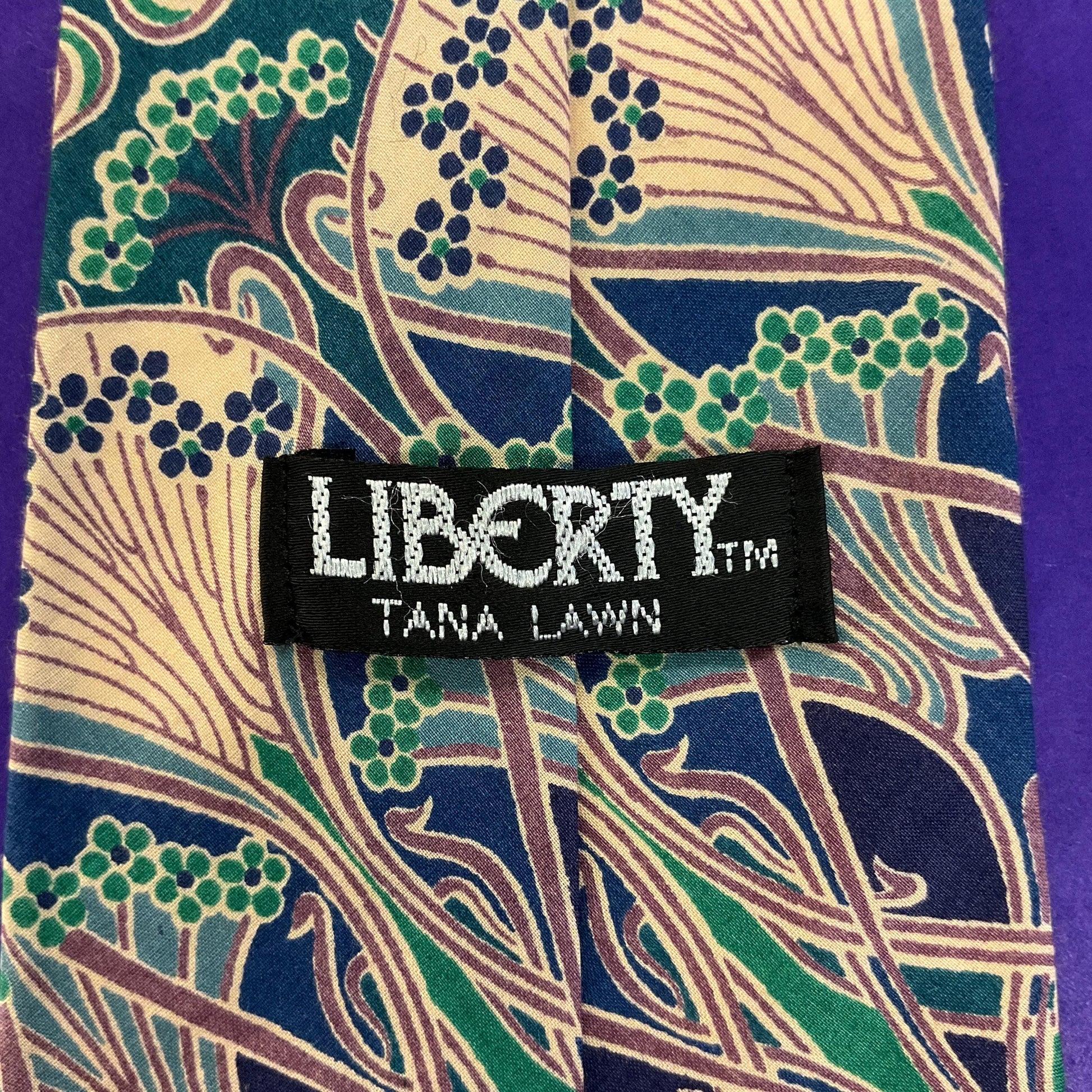 Vintage Liberty of London Ianthe Tana Lawn Cotton Tie