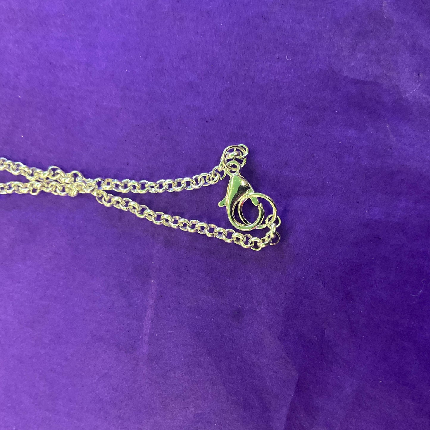 Vintage Silver (925) and Nephride Jade Large Celtic Style Pendant, Artisan made with a silver plated belcher chain