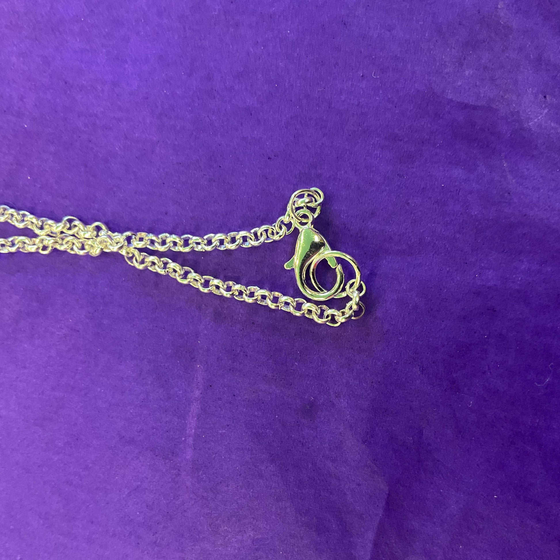 Vintage Silver (925) and Nephride Jade Large Celtic Style Pendant, Artisan made with a silver plated belcher chain