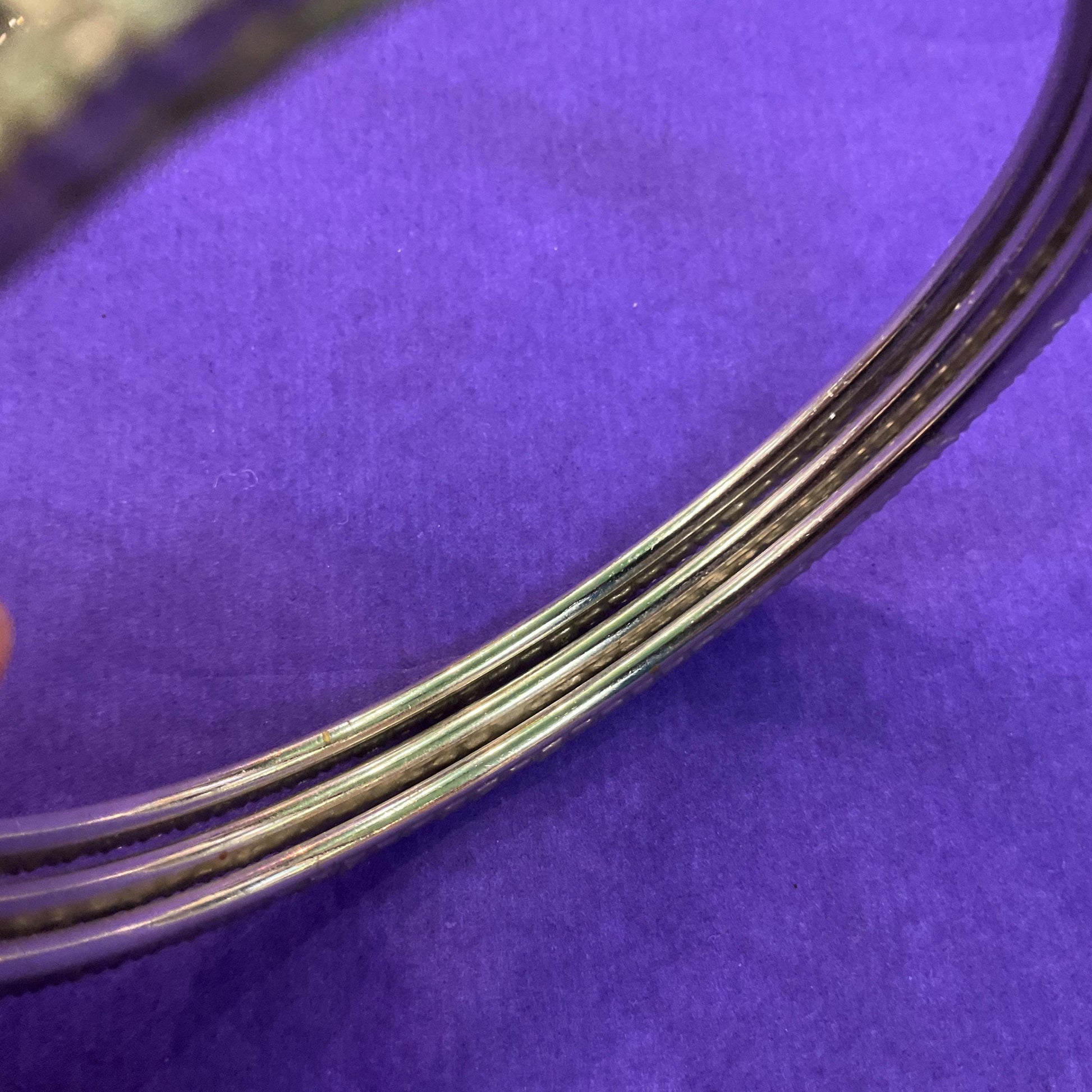 Vintage Butler and Wilson Silver and Black Crystal Art Deco Style Bangle