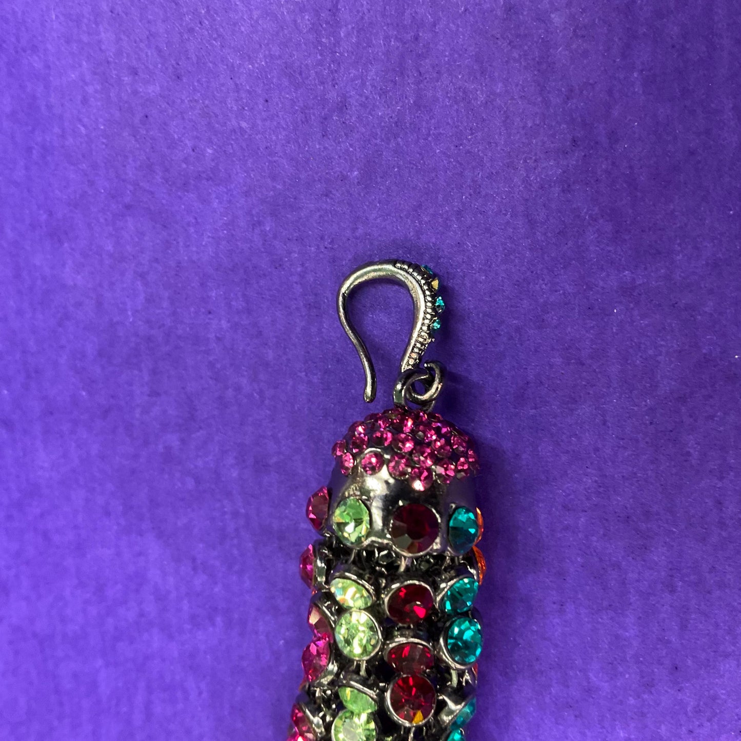 Vintage Butler and Wilson Rainbow Crystal Statement Rope Necklace , Multicoloured rhinestone crystals