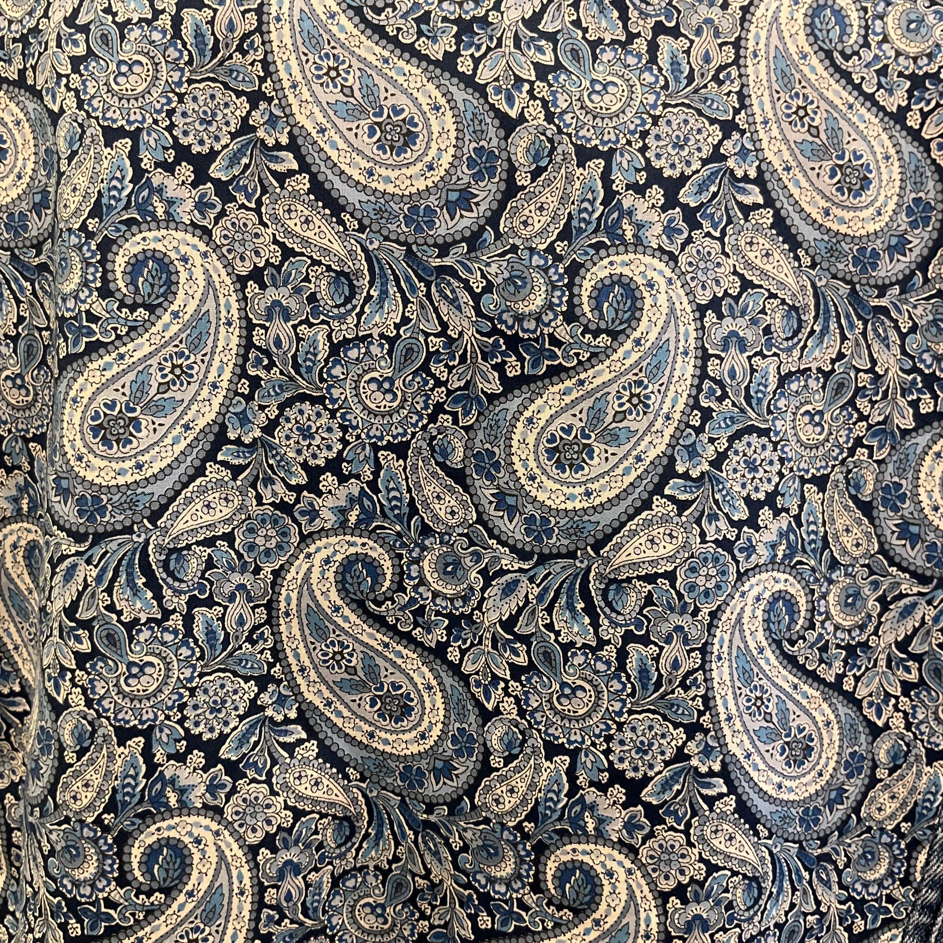 Unique Upcycled Vintage Distressed Denim JAcket with Liberty ‘Lee Manor’ Tana Lawn, UK size 16