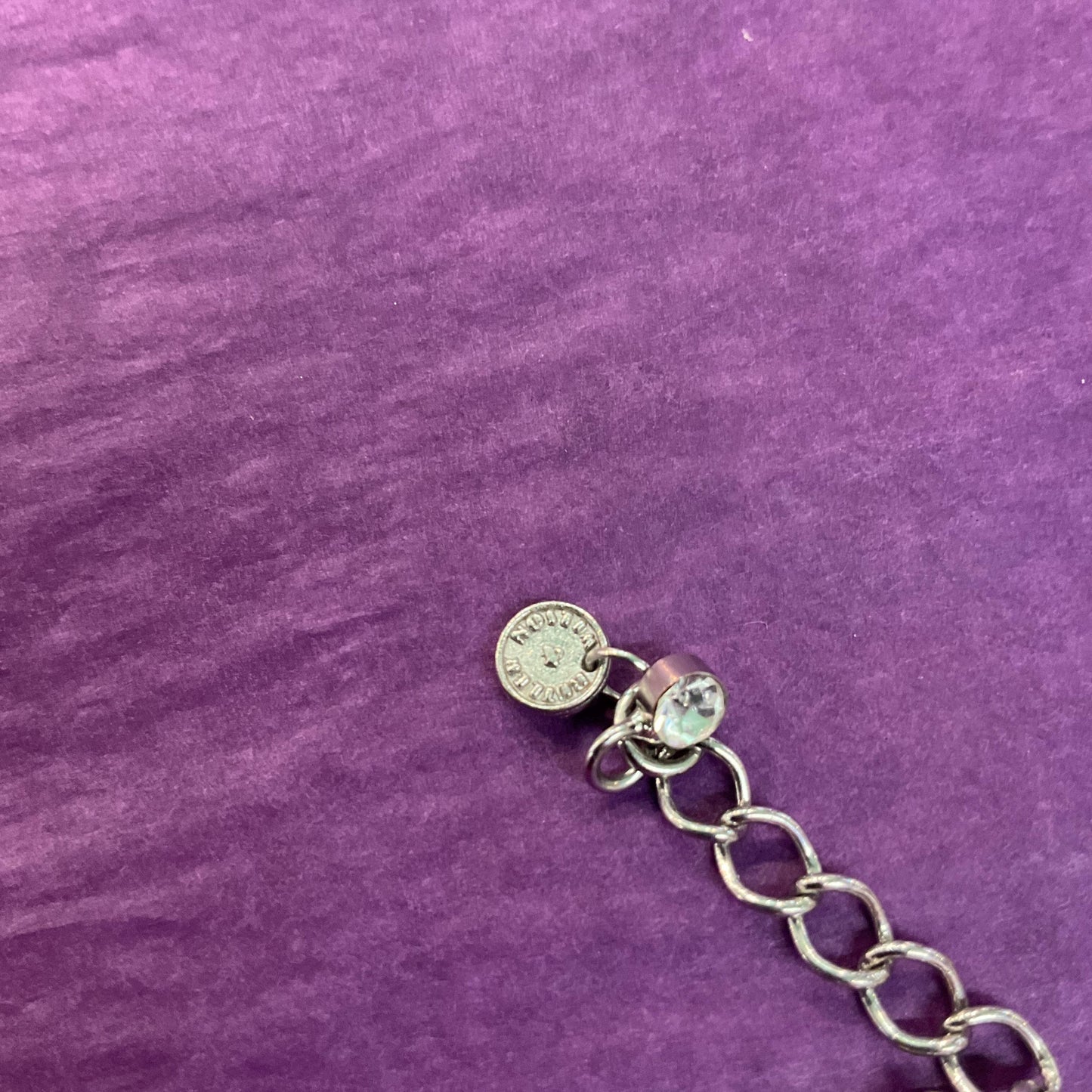 Vintage Butler and Wilson Crystal Scottie Dog Tennis Bracelet, Silver Tone with silver, red and green crystal rhinestones