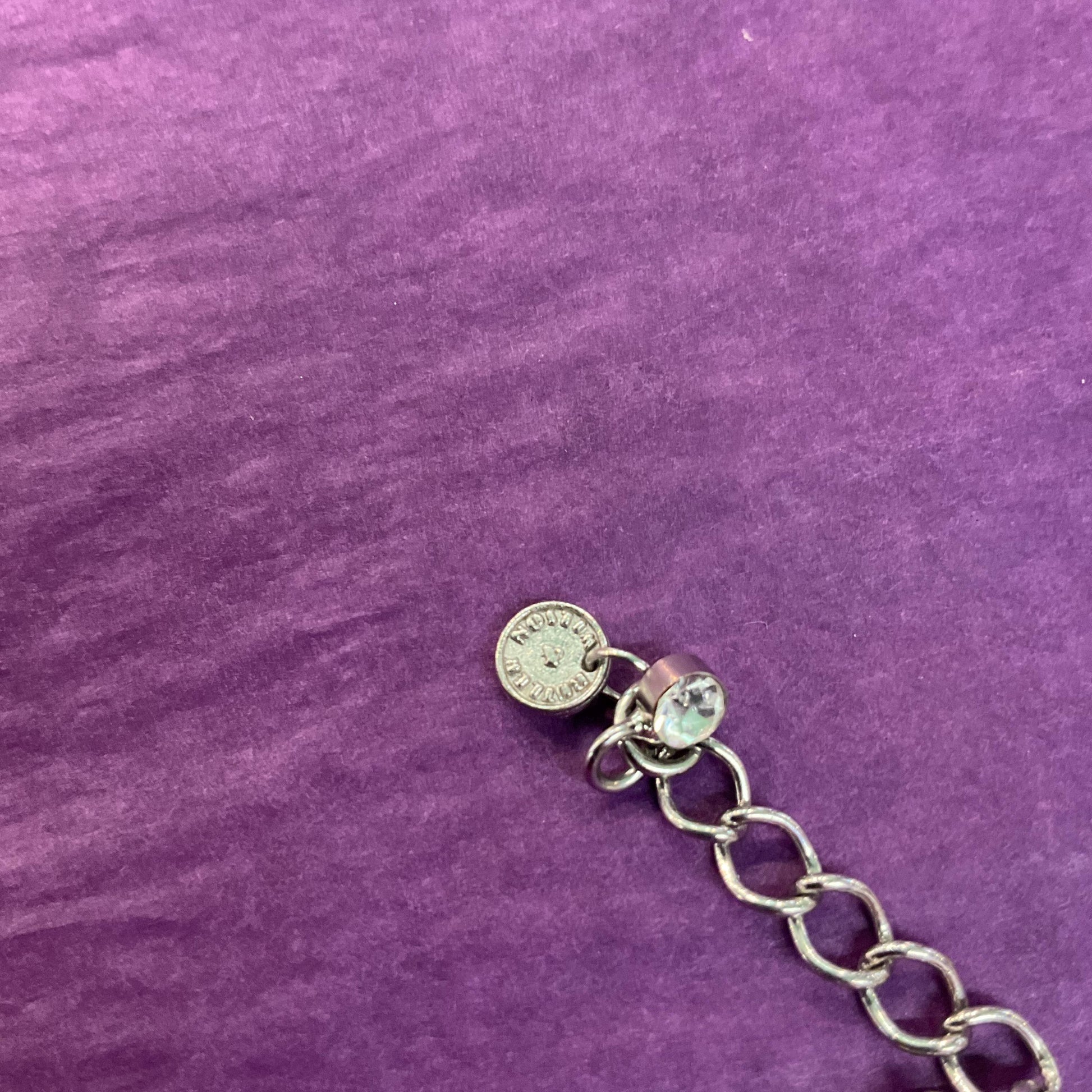Vintage Butler and Wilson Crystal Scottie Dog Tennis Bracelet, Silver Tone with silver, red and green crystal rhinestones