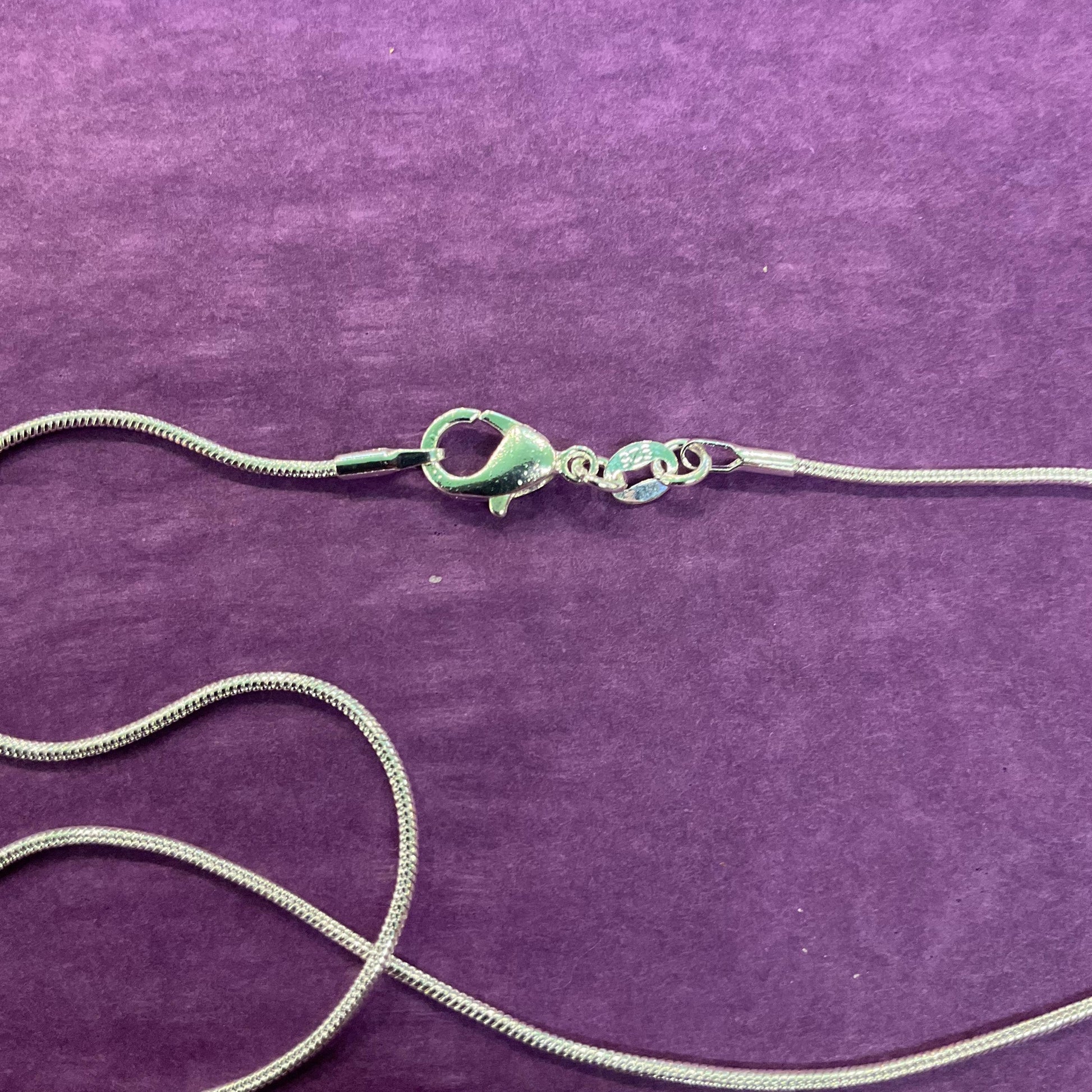 Vintage Silver (925) and Turquoise Large Oval pendant onto new 925 silver snake chain, gift boxed