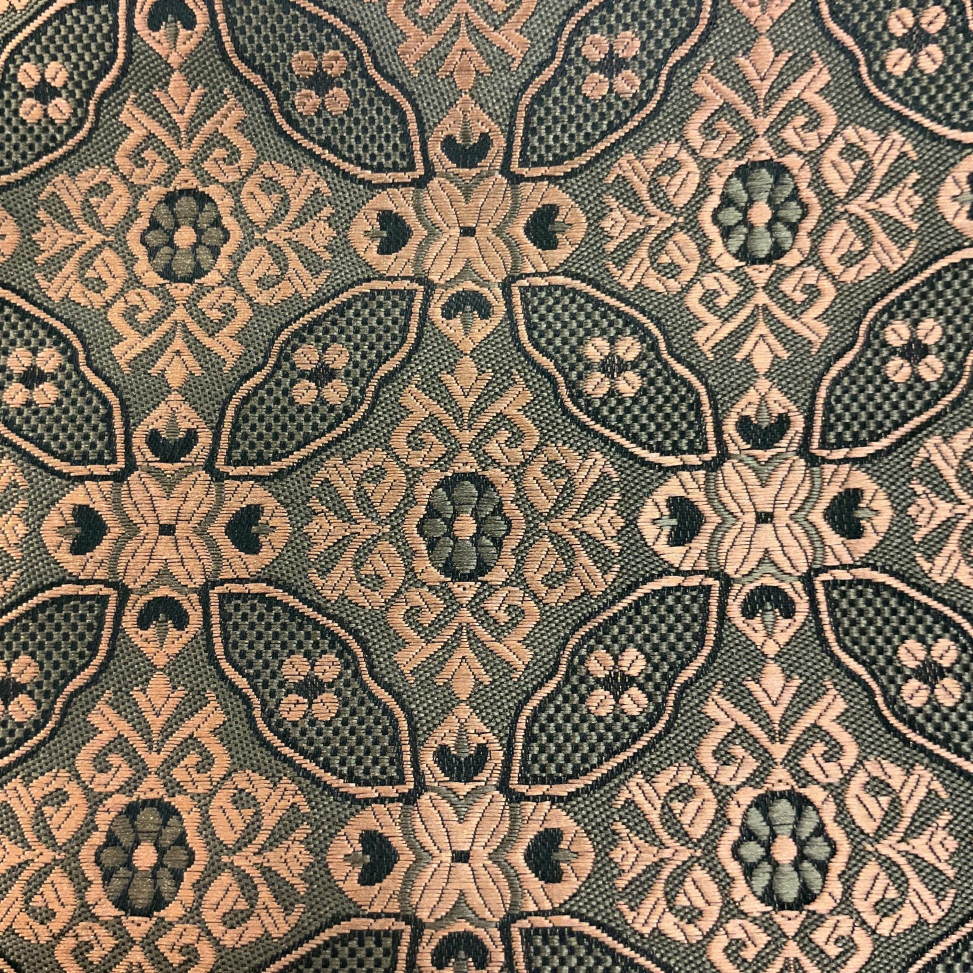 Vintage 1950s/60s Copper Brocade Gents Cravat , copper bronze and black, Vintage Man, Sustainable Gift
