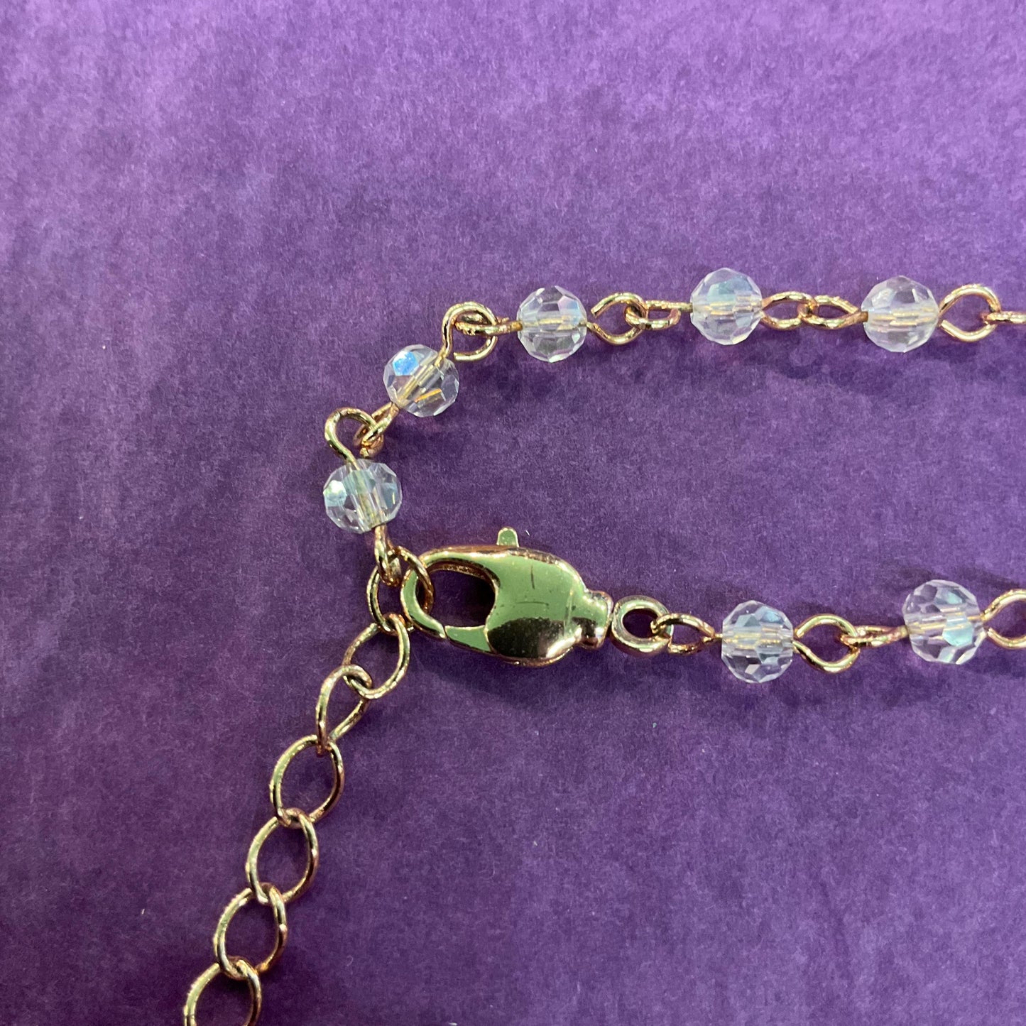 Vintage Butler and Wilson Crystal and Enamel Butterfly Beaded Necklace