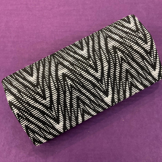 Vintage Butler and Wilson Black and White Boxy Zebra Stripe Clutch or Shoulder Evening Bag