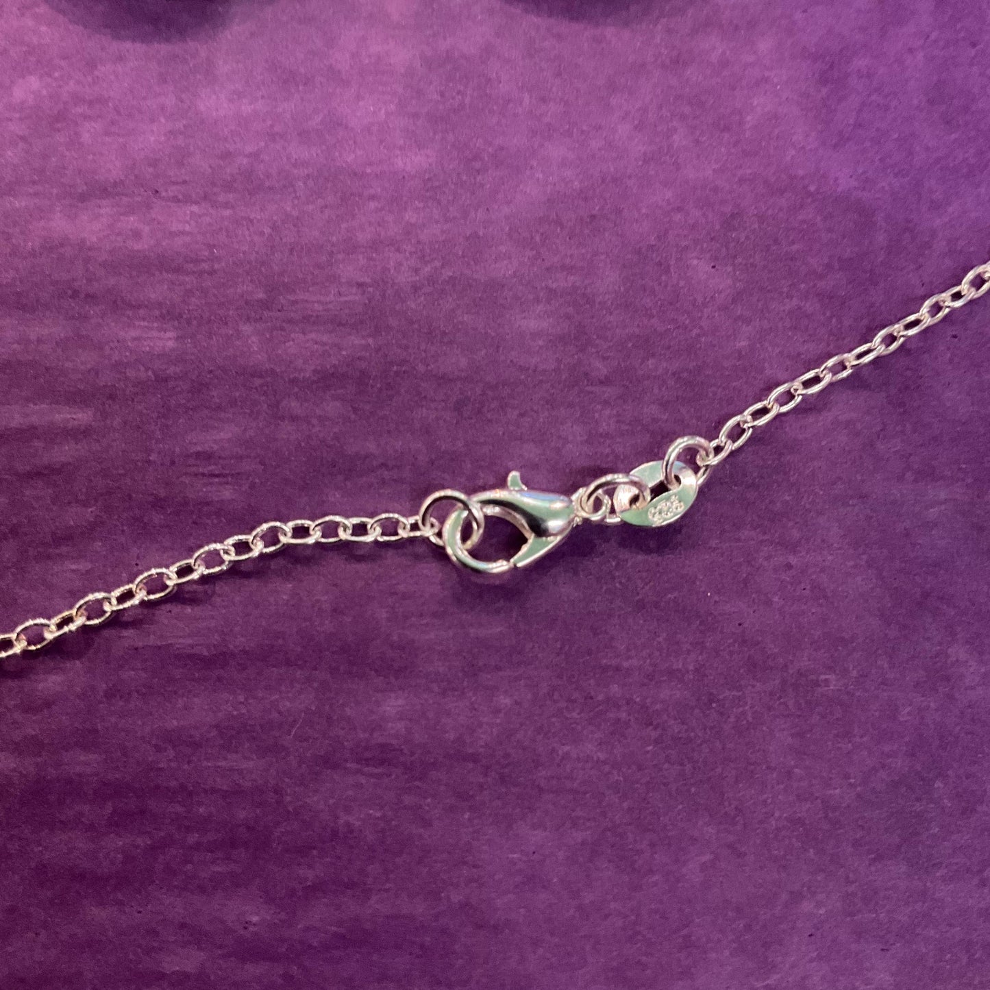 Vintage Sterling Silver Large Oval Locket, Foliate engraving with a long 925 fine silver chain, sustainable gift
