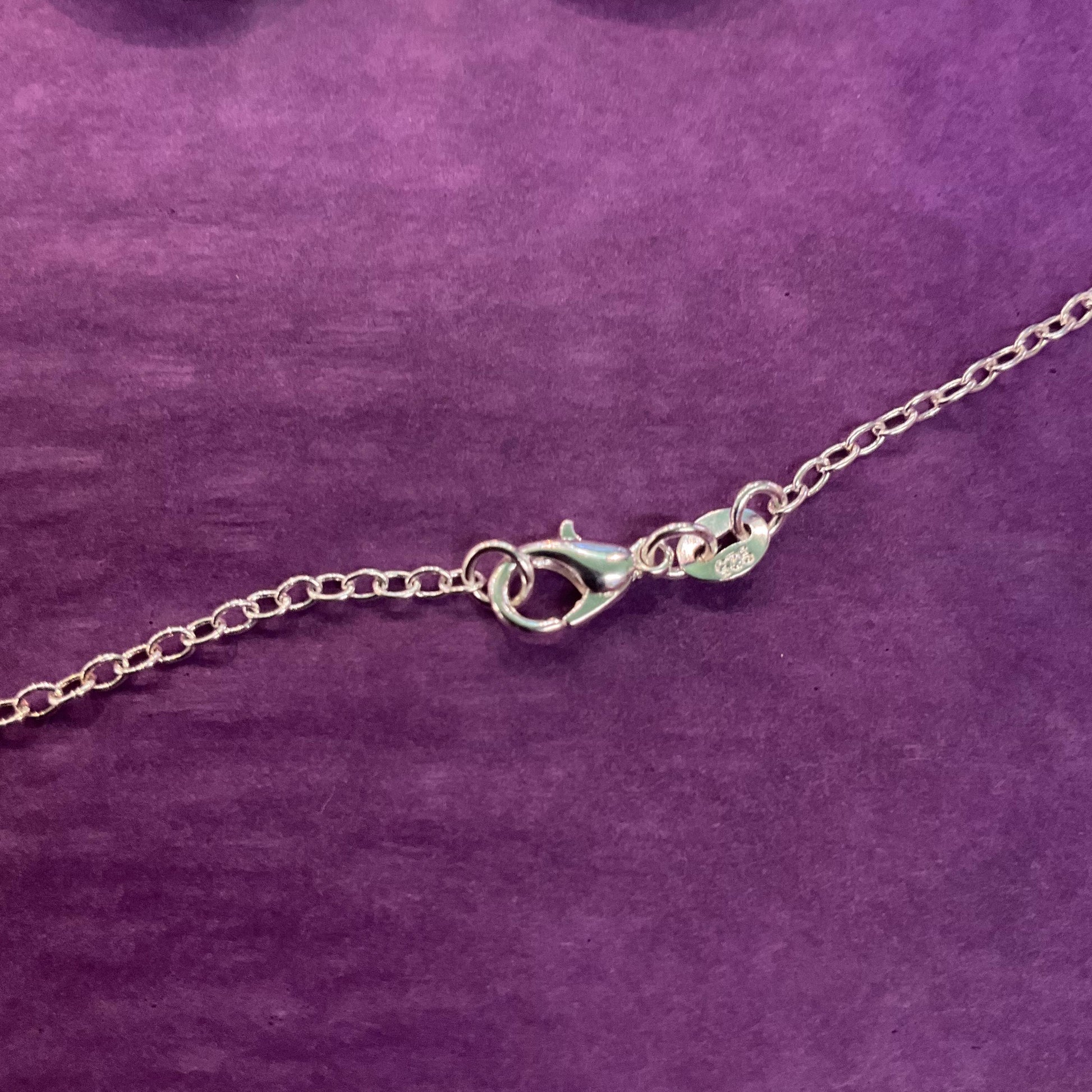 Vintage Sterling Silver Large Oval Locket, Foliate engraving with a long 925 fine silver chain, sustainable gift