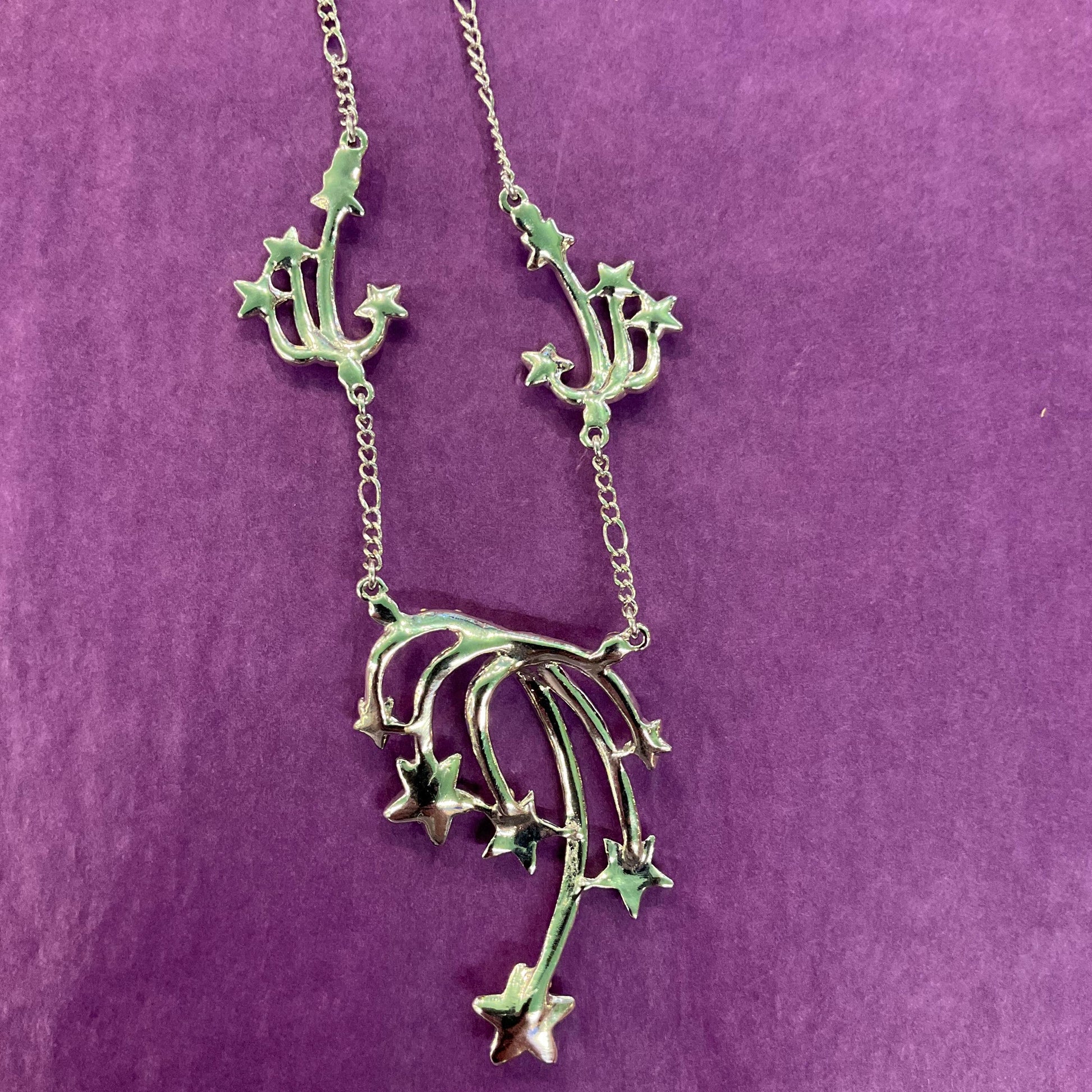 Vintage Butler and Wilson Celestial Shooting Stars Crystal Necklace