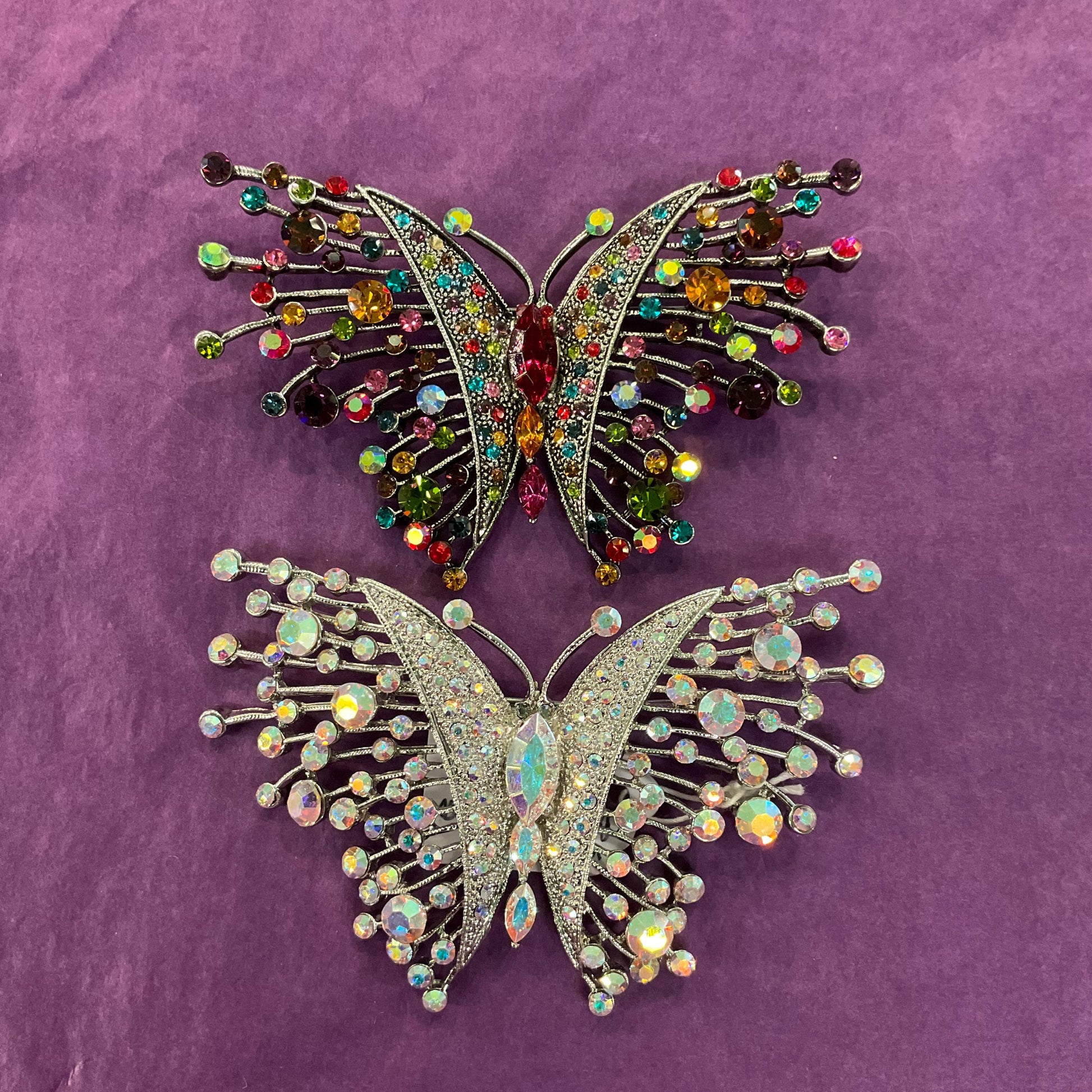 Vintage Butler and Wilson Large Crystal Butterfly Brooch