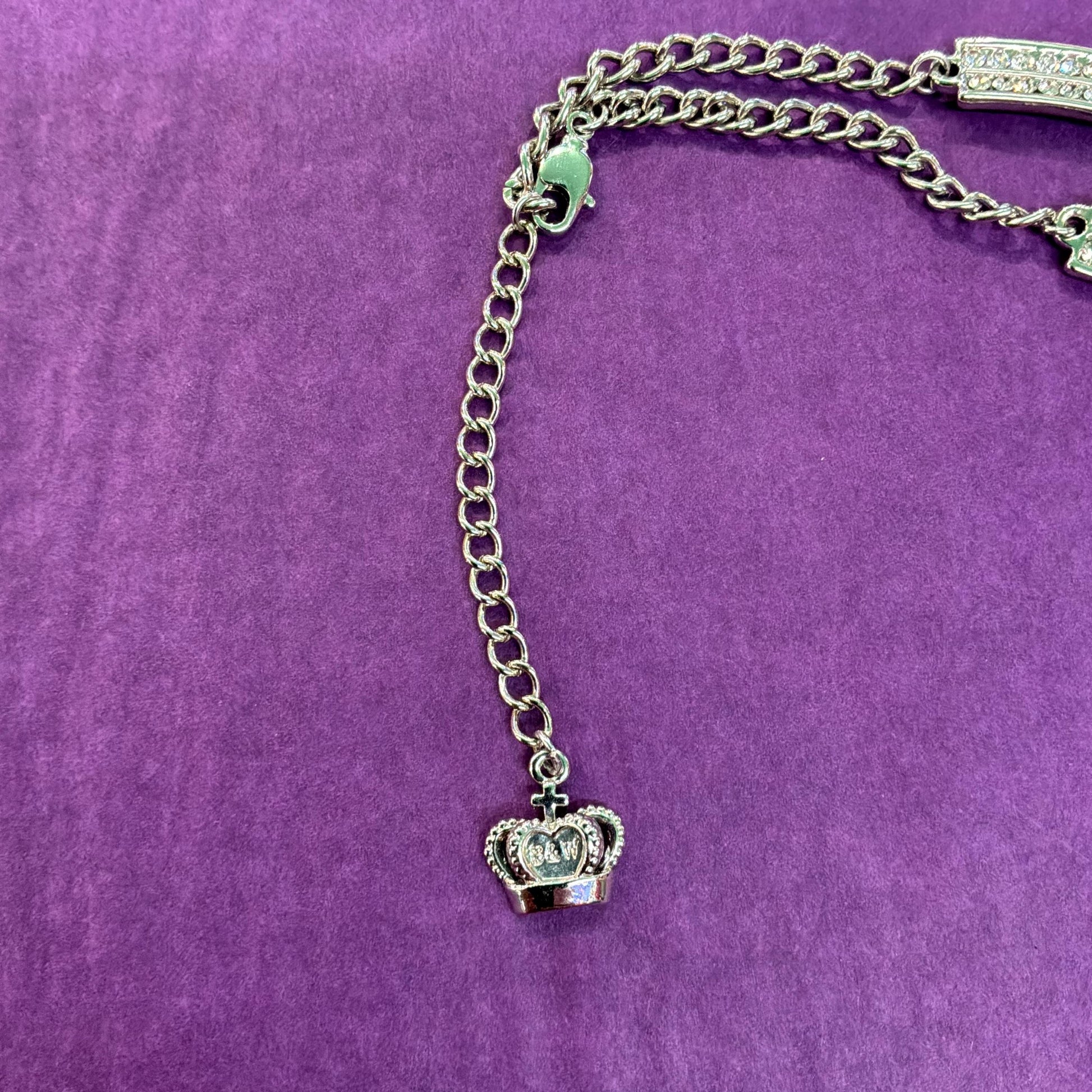 Vintage Butler and Wilson Art Deco Style Interlocking Rings Panel Necklace