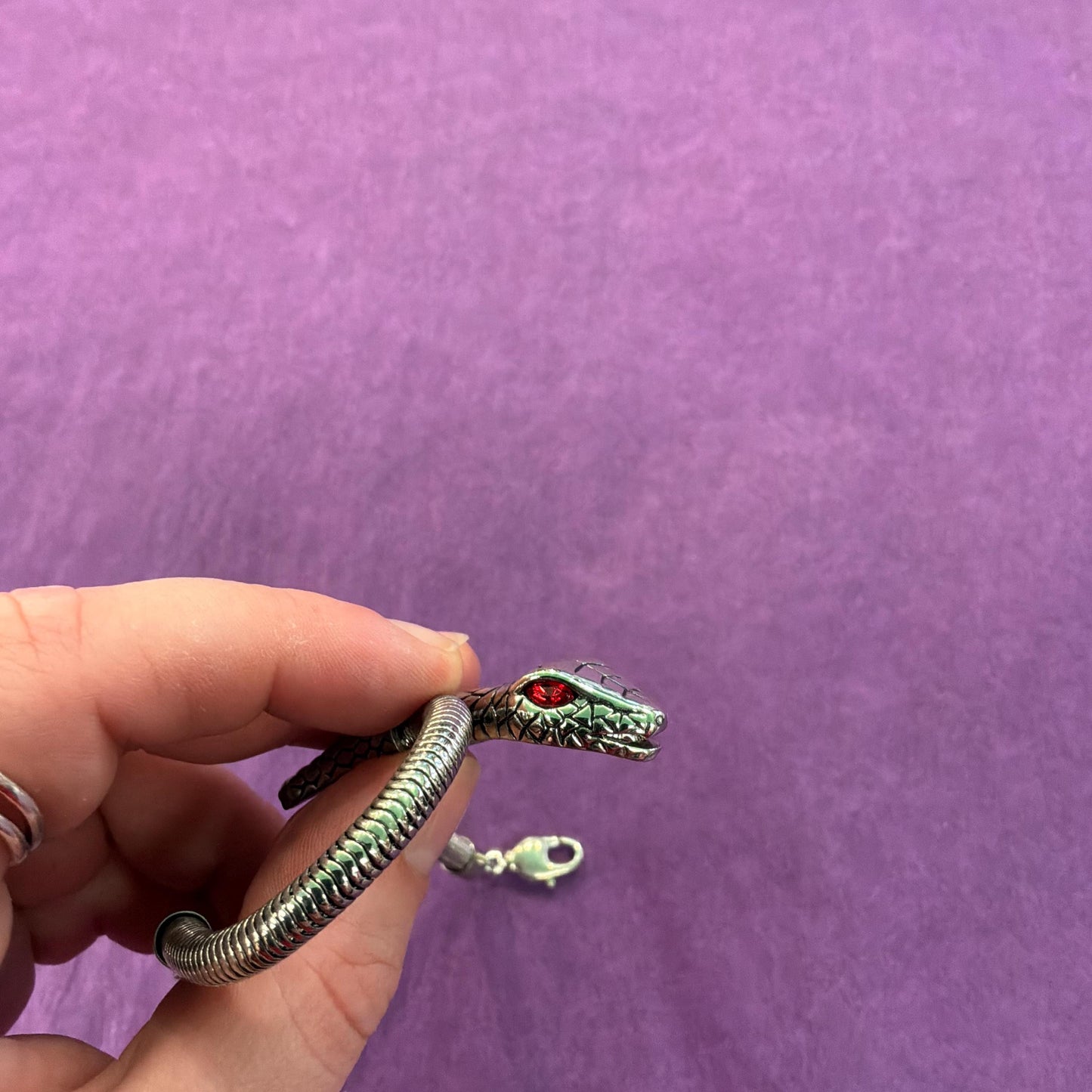 Vintage Butler and Wilson Silver Tone Snake Chain Bracelet