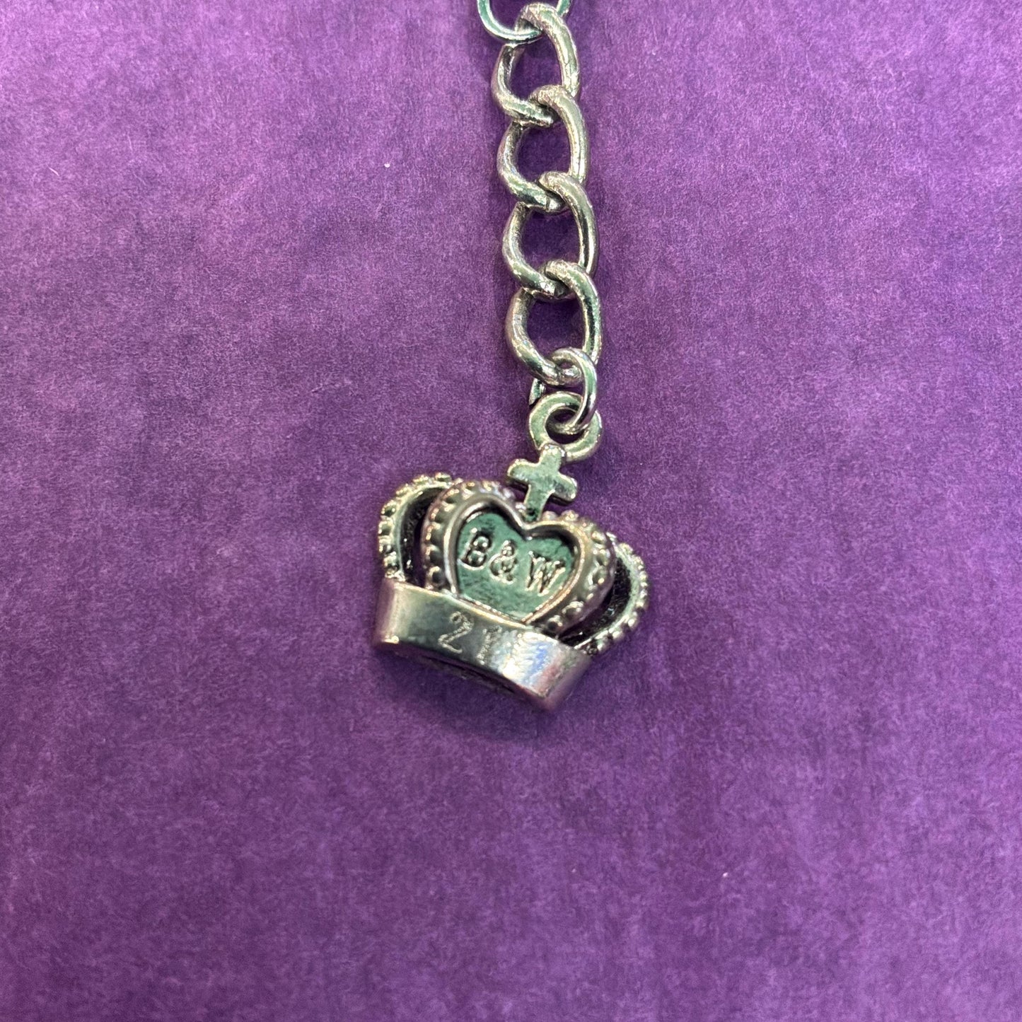 Vintage Butler and Wilson Silver Tone Snake Chain Bracelet